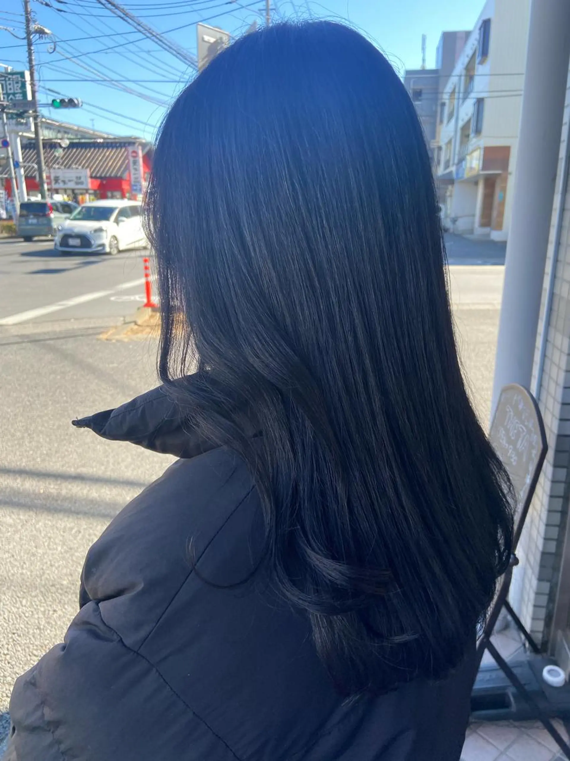 セミロング カラー ハラダ ヒナミのヘアスタイル