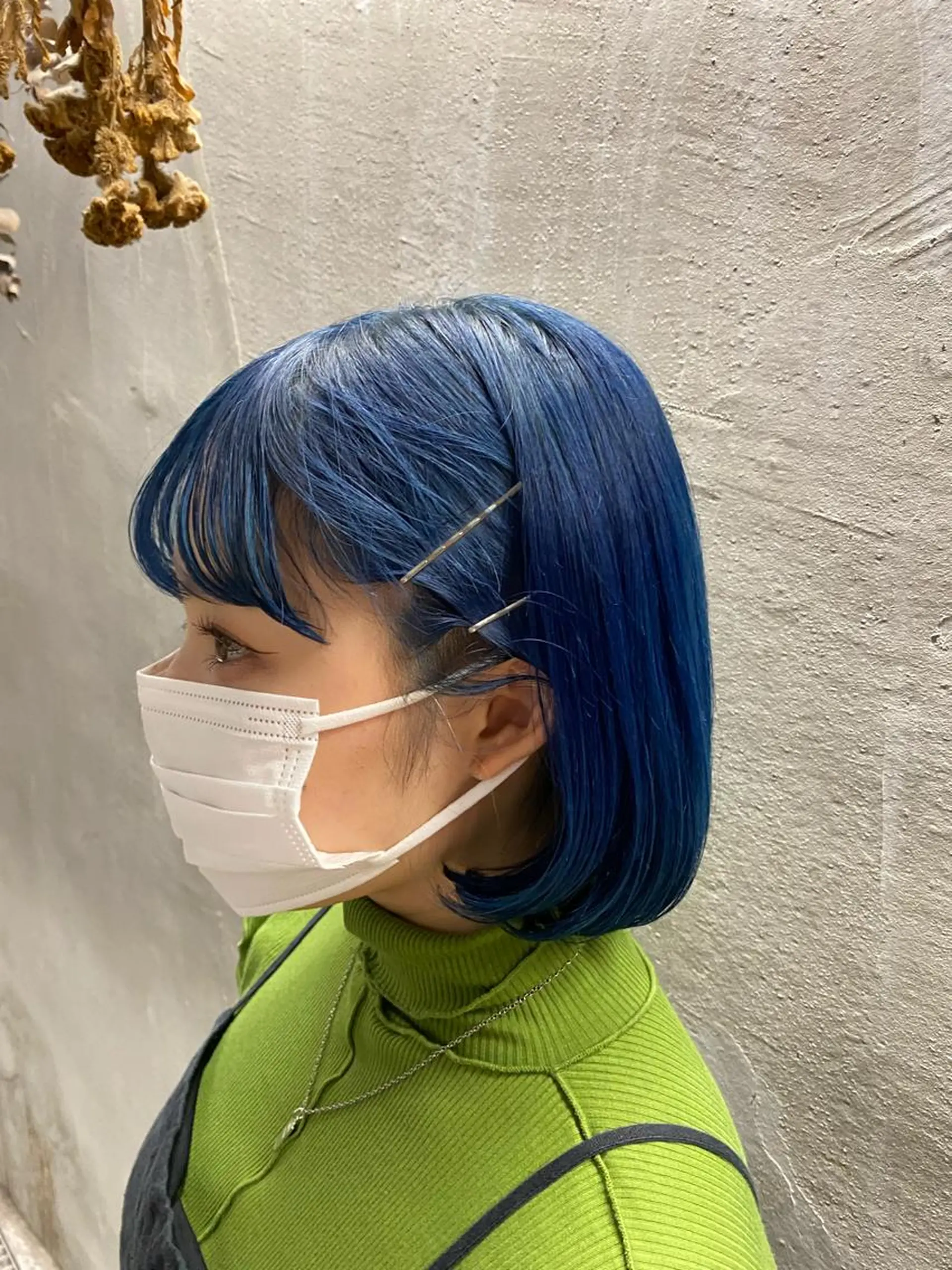 ショート カラー ブリーチ ブルーカラー お任せヘア☘️☘️ 及川渚のヘアスタイル