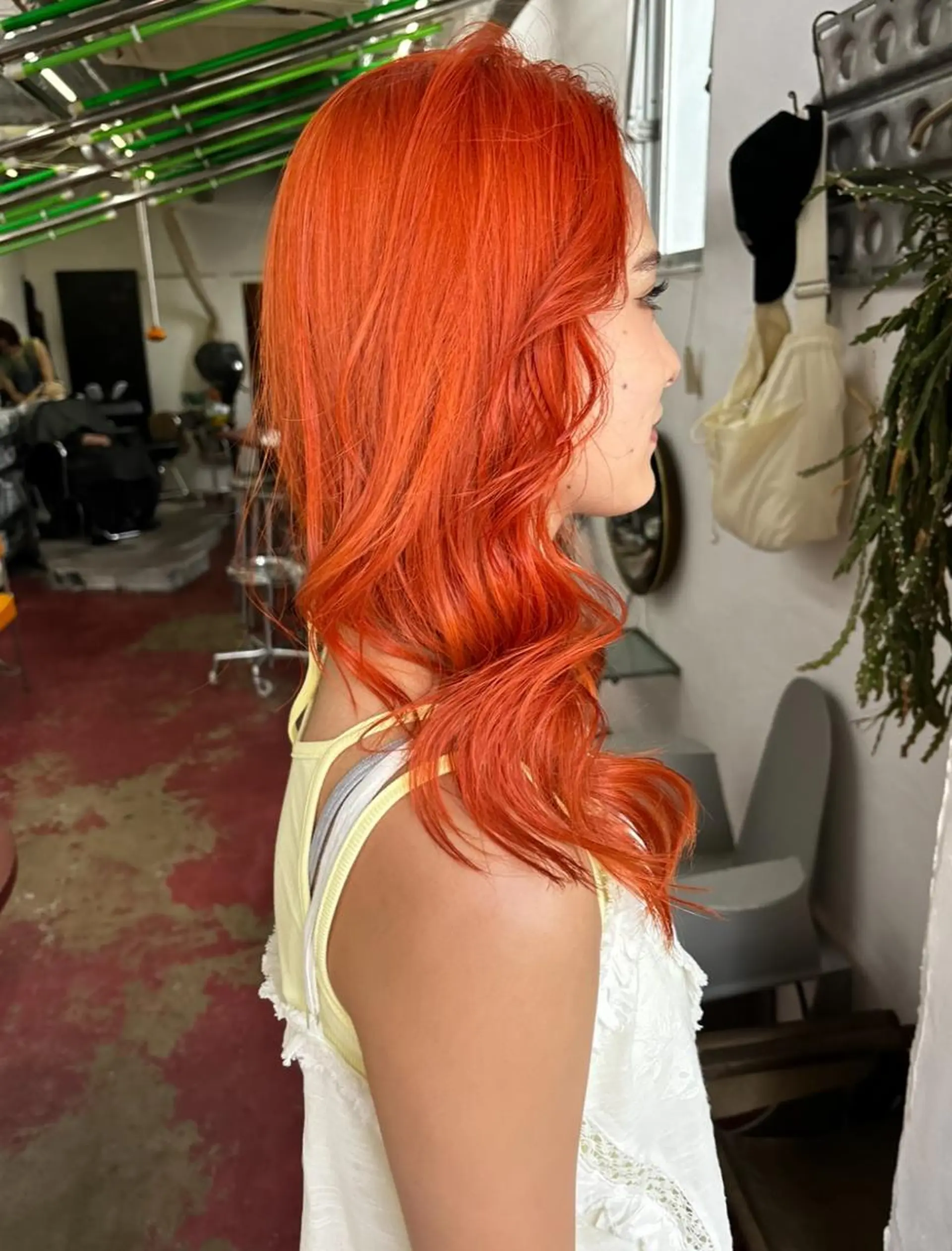 ロング カラー qiie ワンカラー ダブルカラーのヘアスタイル