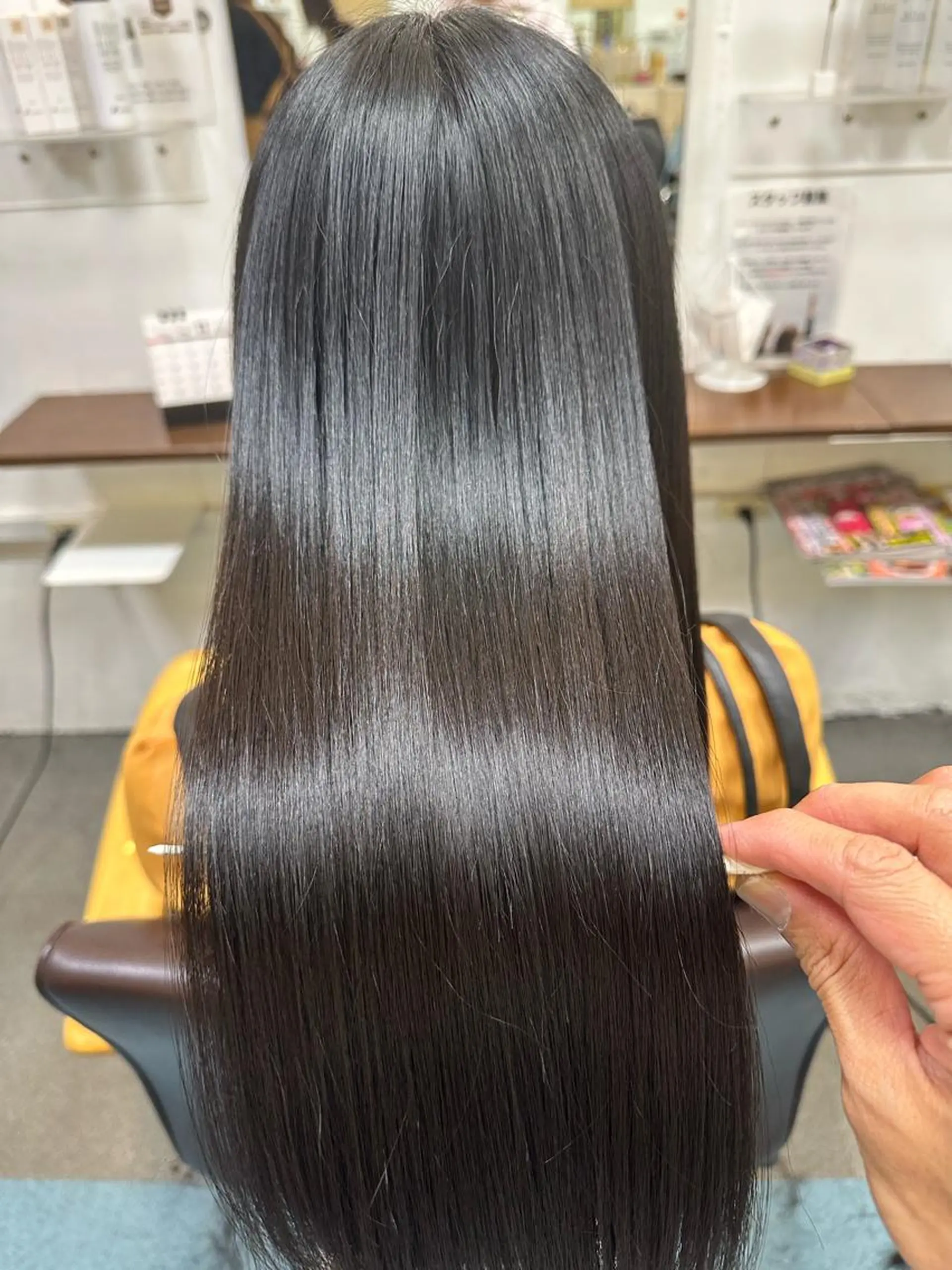 ロング 髪質改善 縮毛矯正 トリートメント カット トリートメント 【髪質改善】に特化 オリーブオイルクラブのヘアスタイル