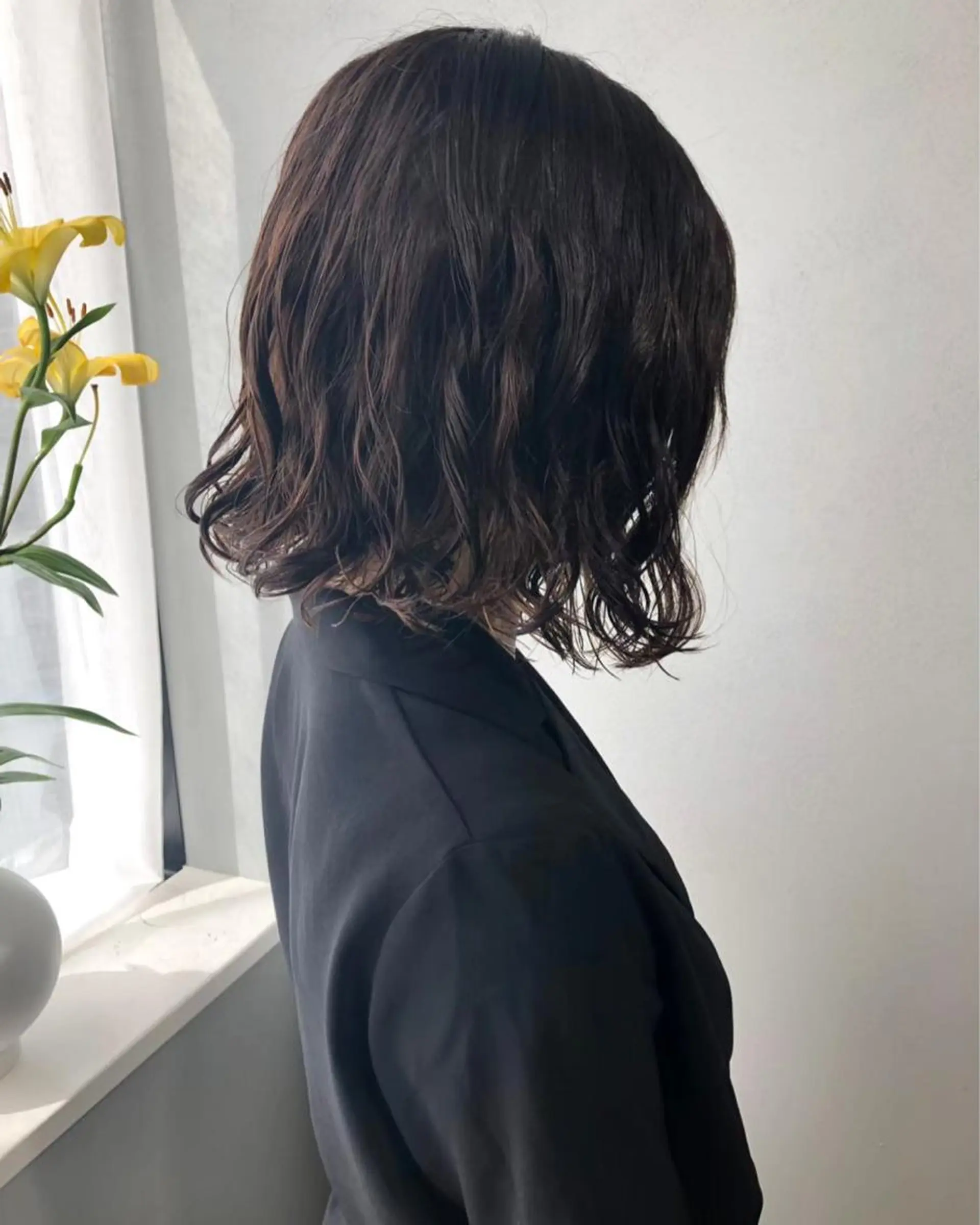 ミディアム パーマ ボブパーマコテ巻き風 パーマNo1深江秀平のヘアスタイル