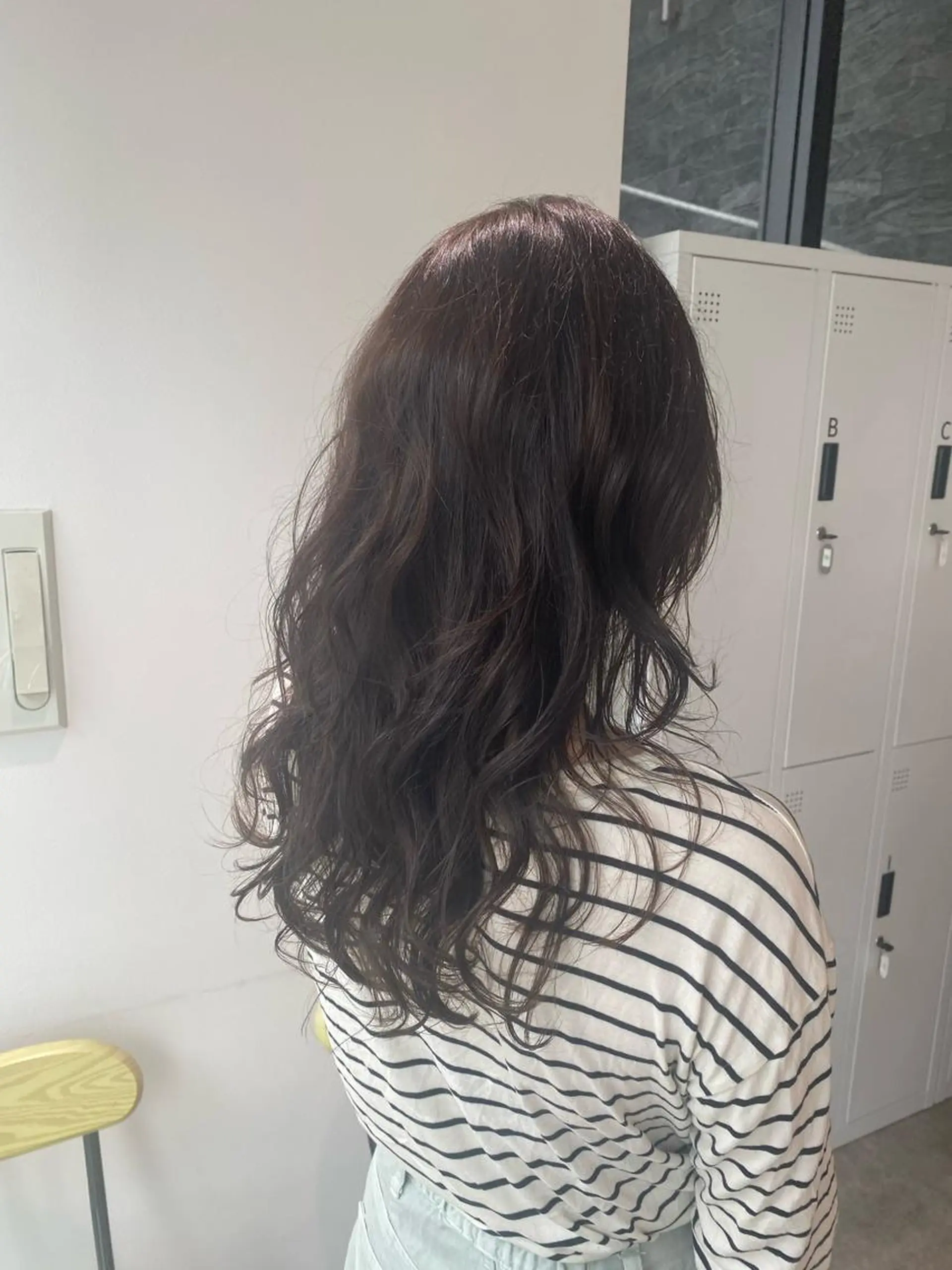 ロング カラー グレージュ くせ毛 レイヤーカット カット ヘアカラー トリートメント オスズ 🎀´-のヘアスタイル