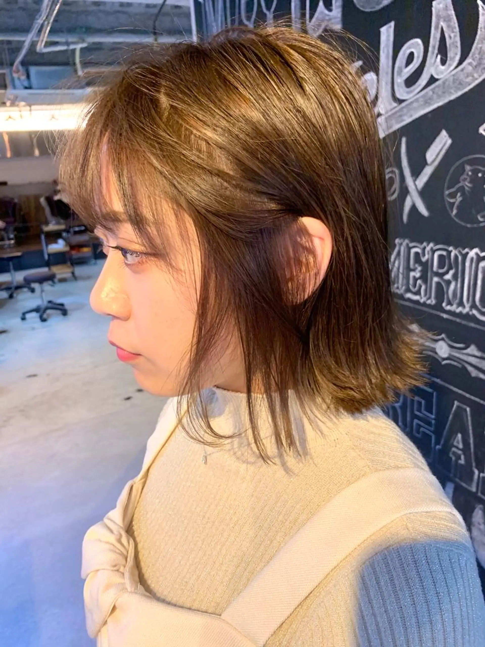 ショート カラー カット ヘアカラー トリートメント メンズヘア/レイヤー /ボブ山内春輝のヘアスタイル