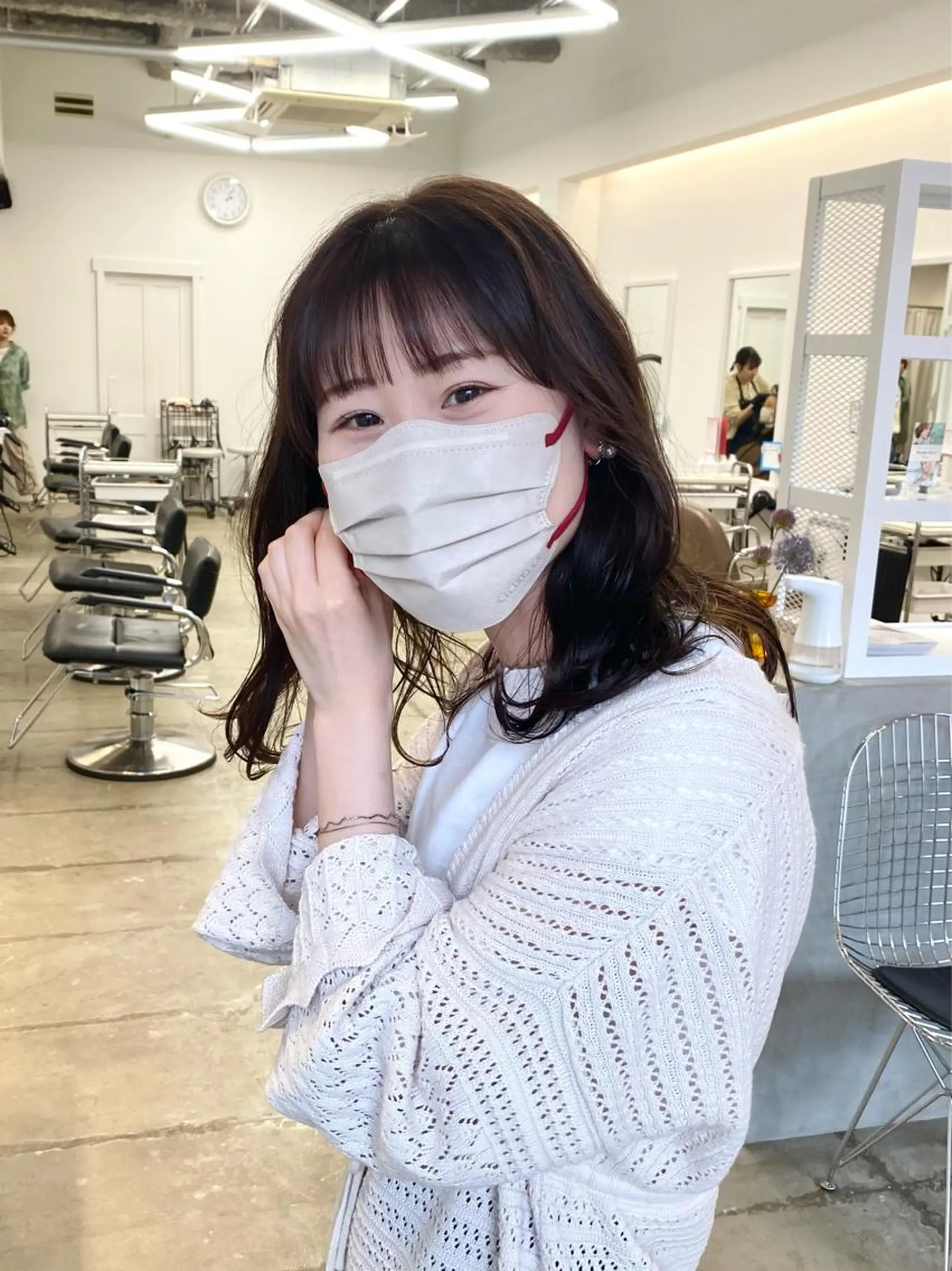 ロング カラー 透明感カラー グレージュ ロング サトウ リョウのヘアスタイル