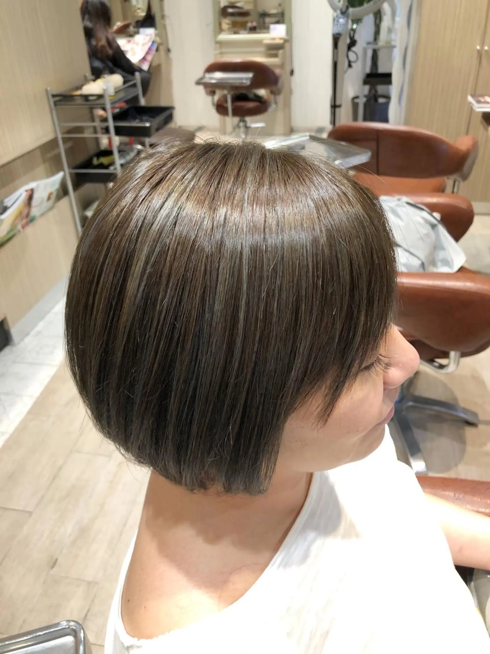 ショート カラー メッシュ 嶋田 ゆきのヘアスタイル