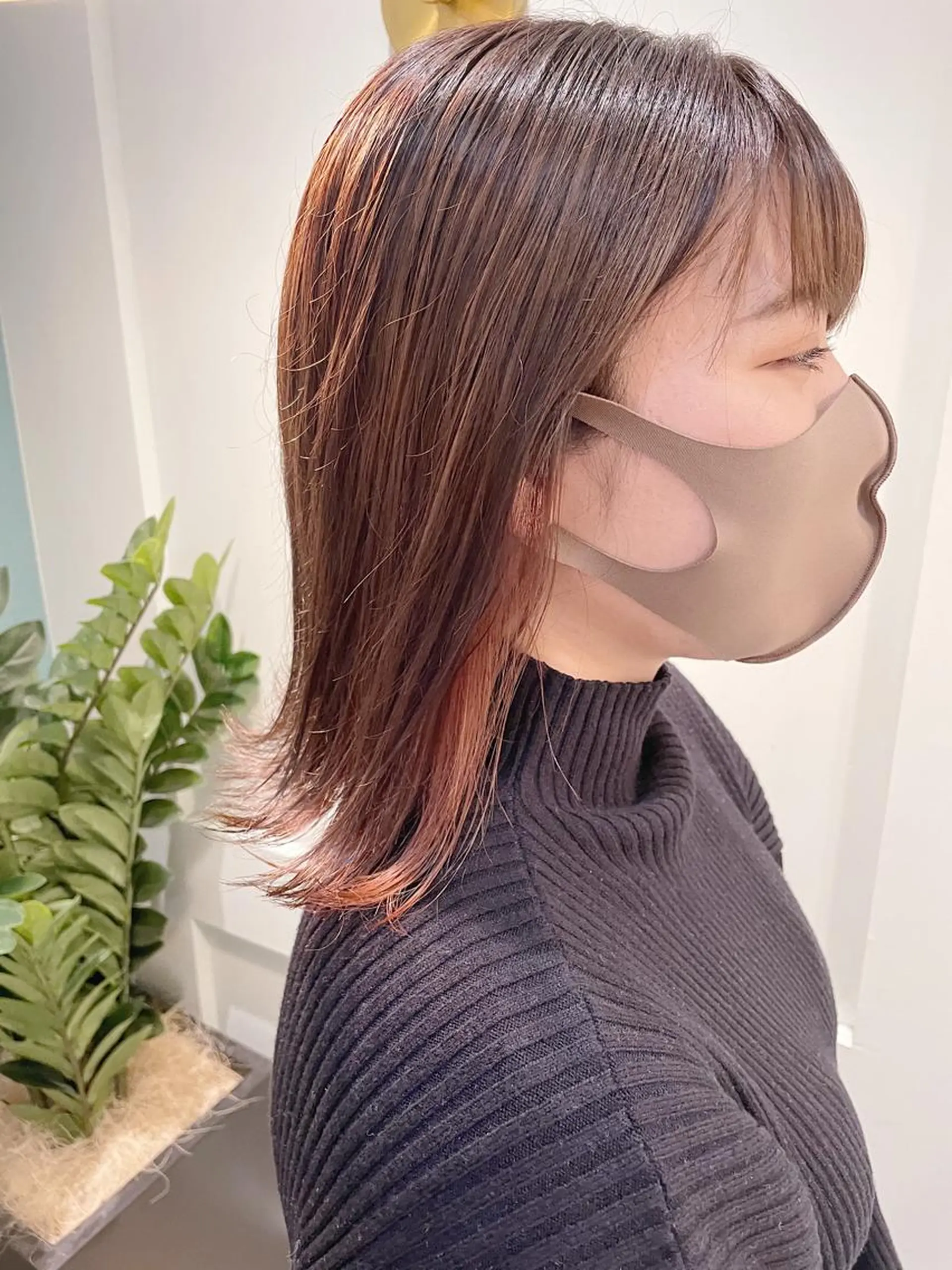 ミディアム カラー ケアブリーチ /髪質 改善/古橋圭史郎のヘアスタイル