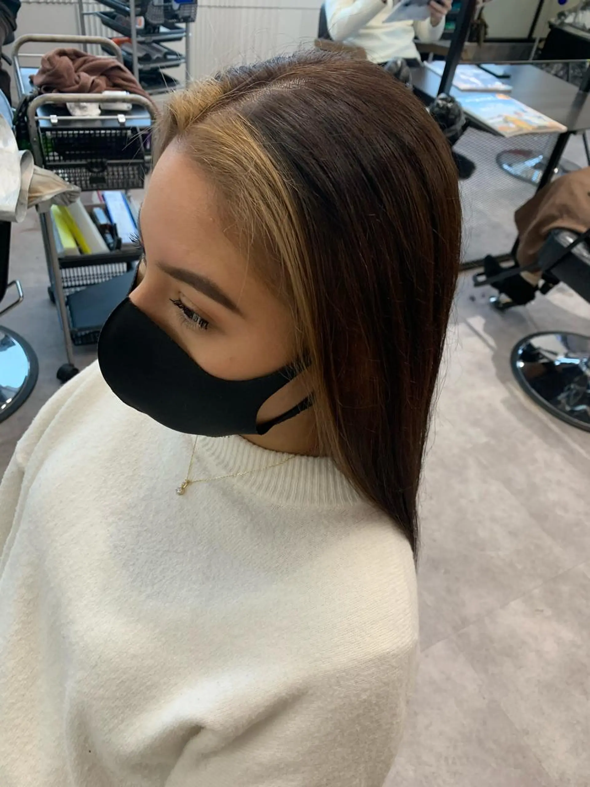 ロング カラー 🥀韓国ヘア🥀 宮津真菜のヘアスタイル