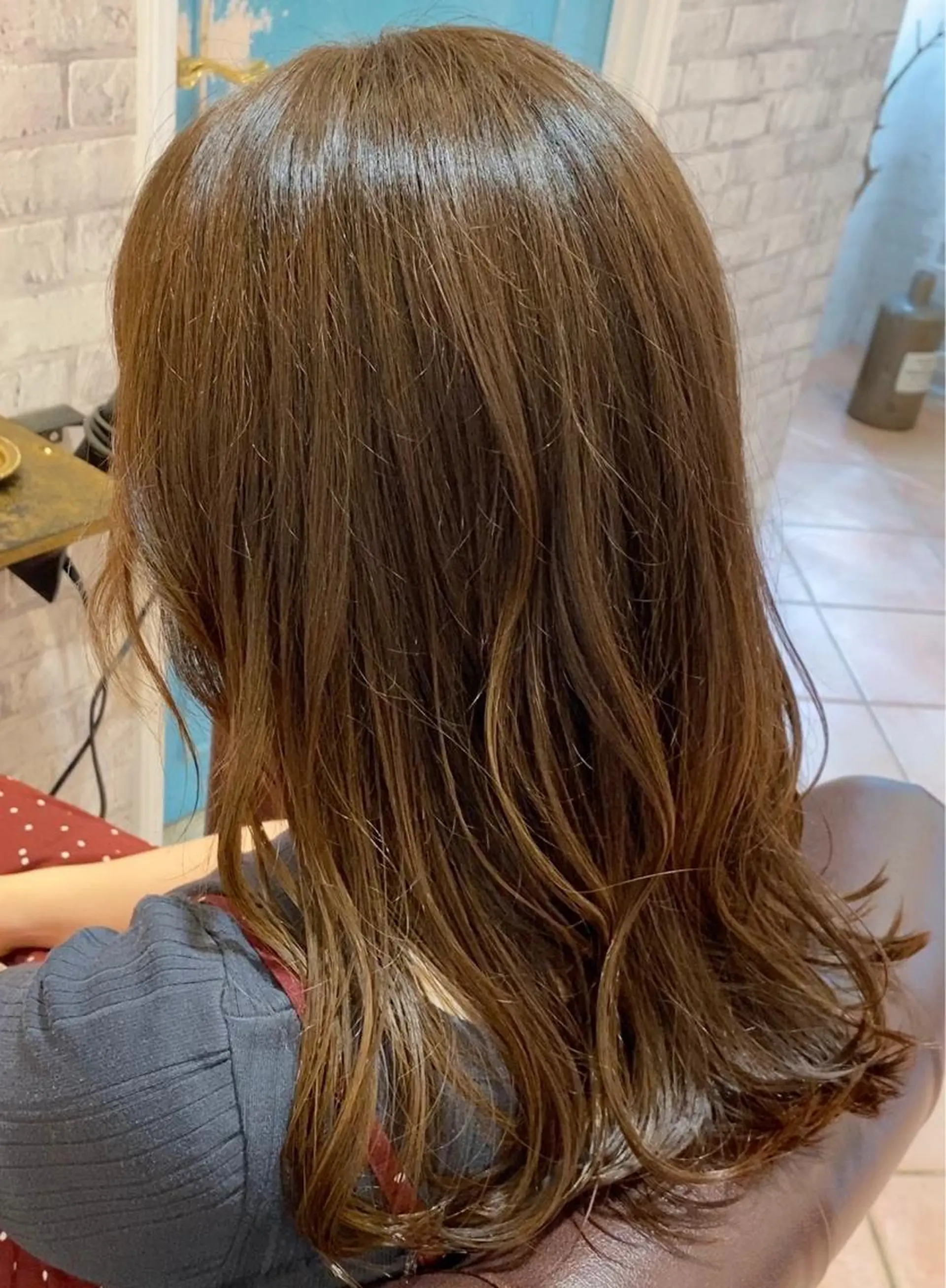 セミロング カラー ベージュカラー 透明感カラー ブリーチなし✨艶髪 カラー𓃲YAGIのヘアスタイル