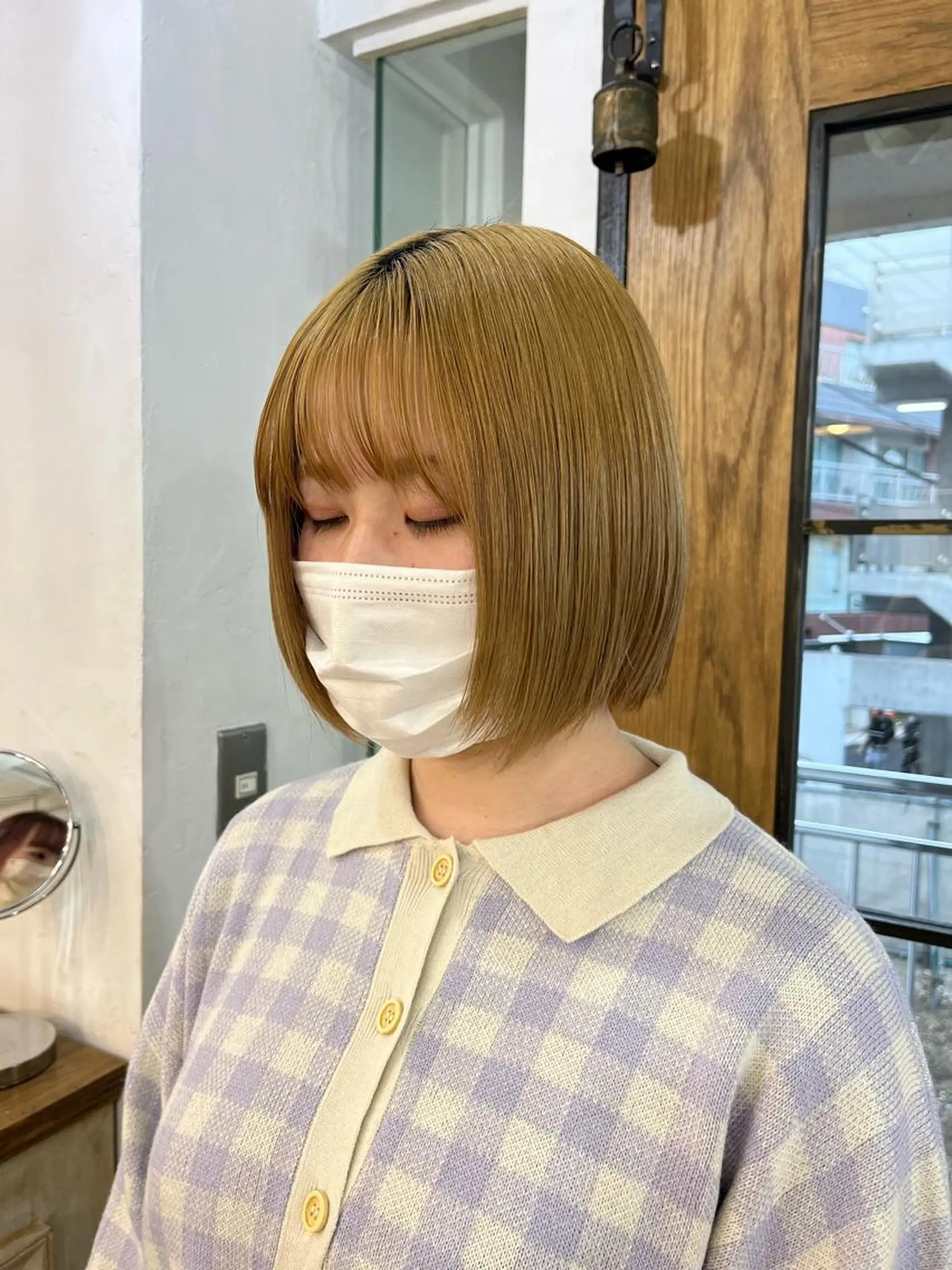 ミディアム カット ヘアカラー トリートメント 髪質改善/艶カラー MISATOのヘアスタイル