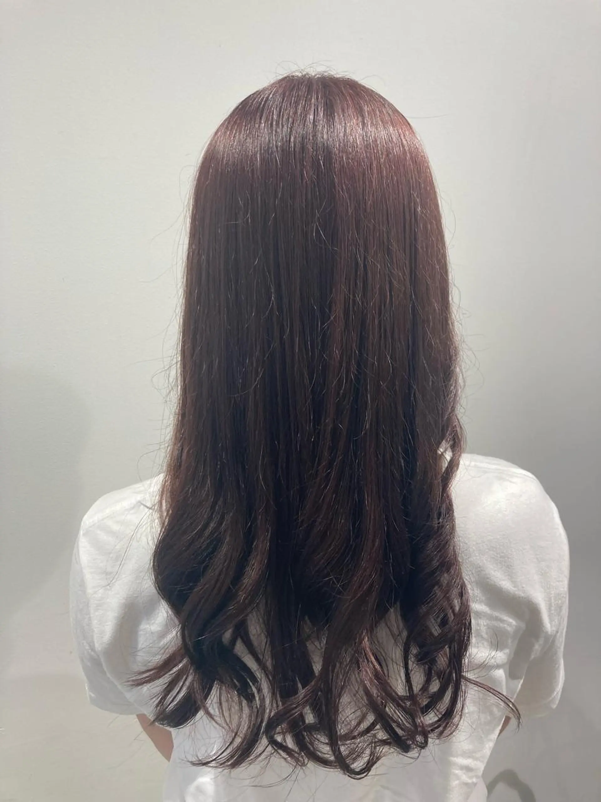ロング カラー ブリーチ ブラウンカラー ブリーチなしカラー ピンクカラー ピンクブラウン カット ヘアカラー トリートメント 透明感カラー 板橋　島村美咲のヘアスタイル