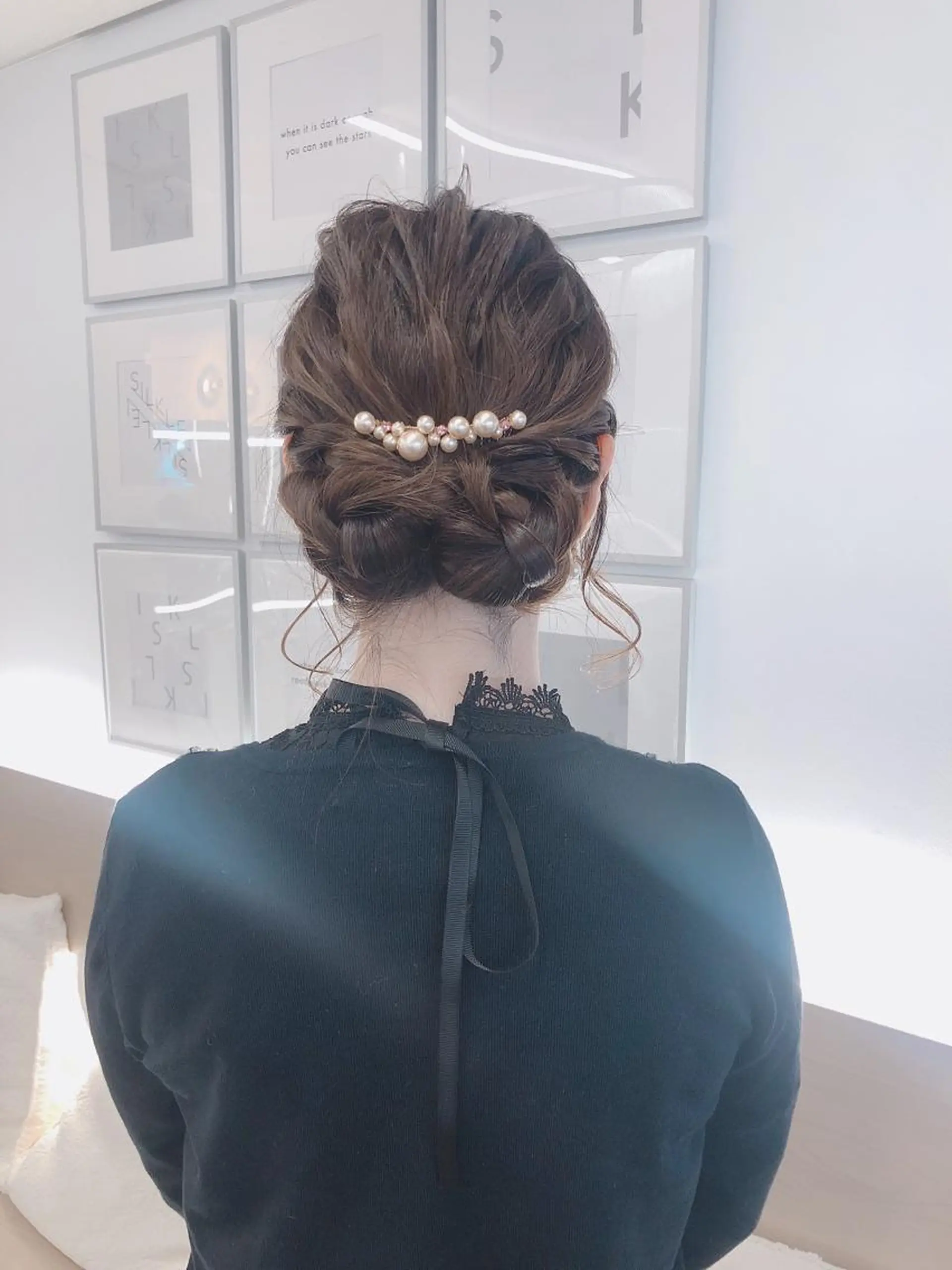 セミロング 髪質改善\艶髪カラー 💐園田さやかのヘアスタイル