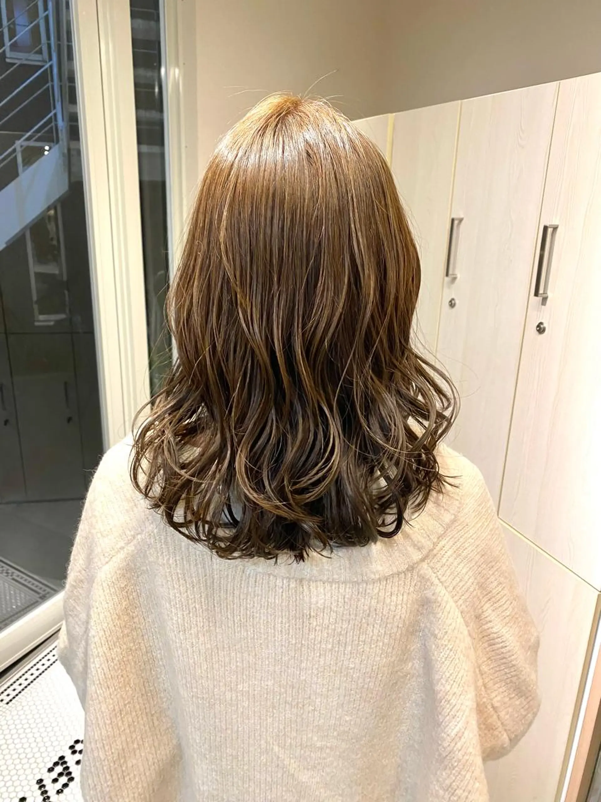 ミディアム カラー ハイトーン×似合わせ 🌱中川慎之介のヘアスタイル