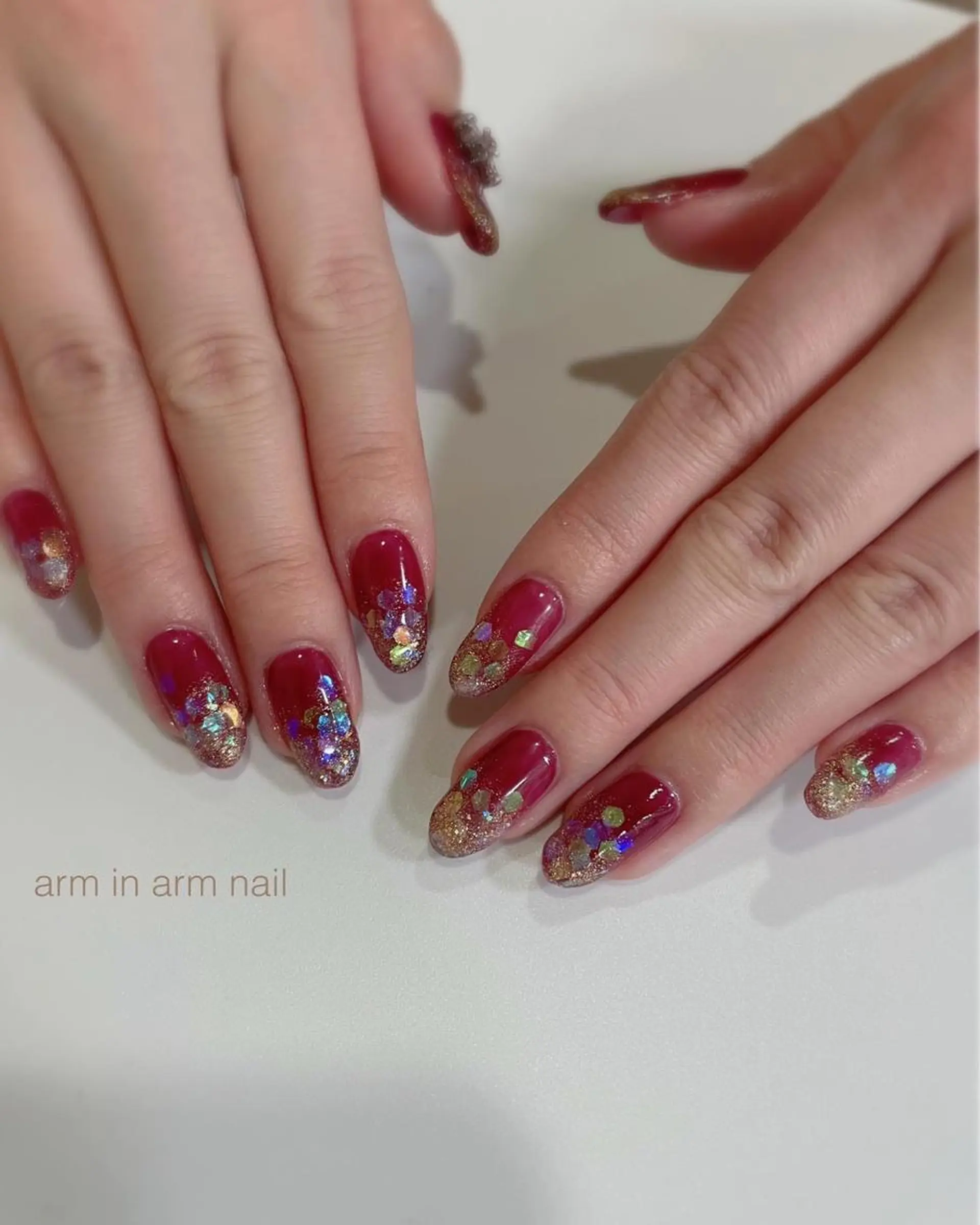 ネイル arm in arm ︎✿Yamamotoのマツエク・マツパデザイン