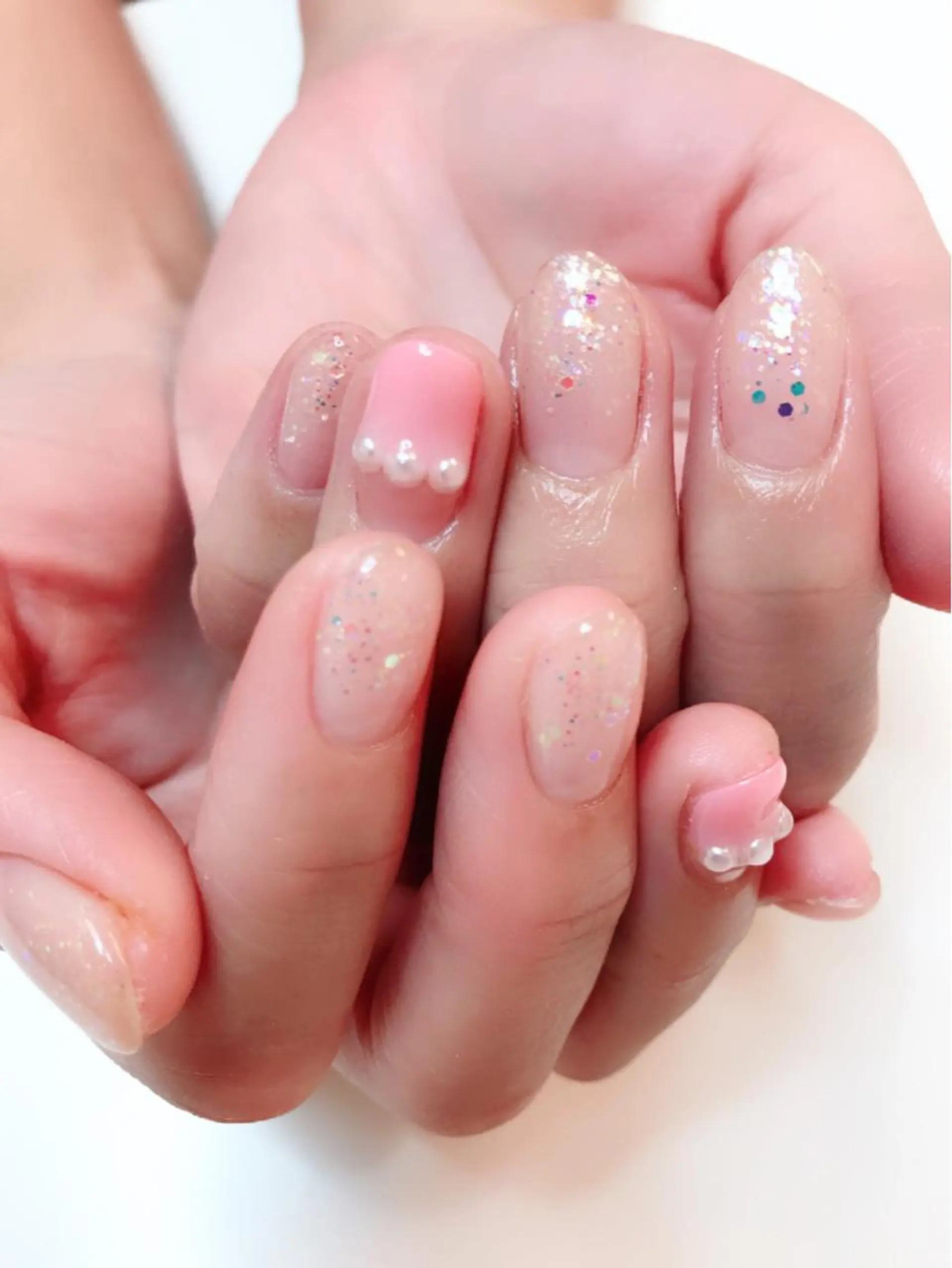 セミロング カラー パーマ ヘアアレンジ キッズ ネイル マツエク・マツパ Sunny side nailのネイルデザイン