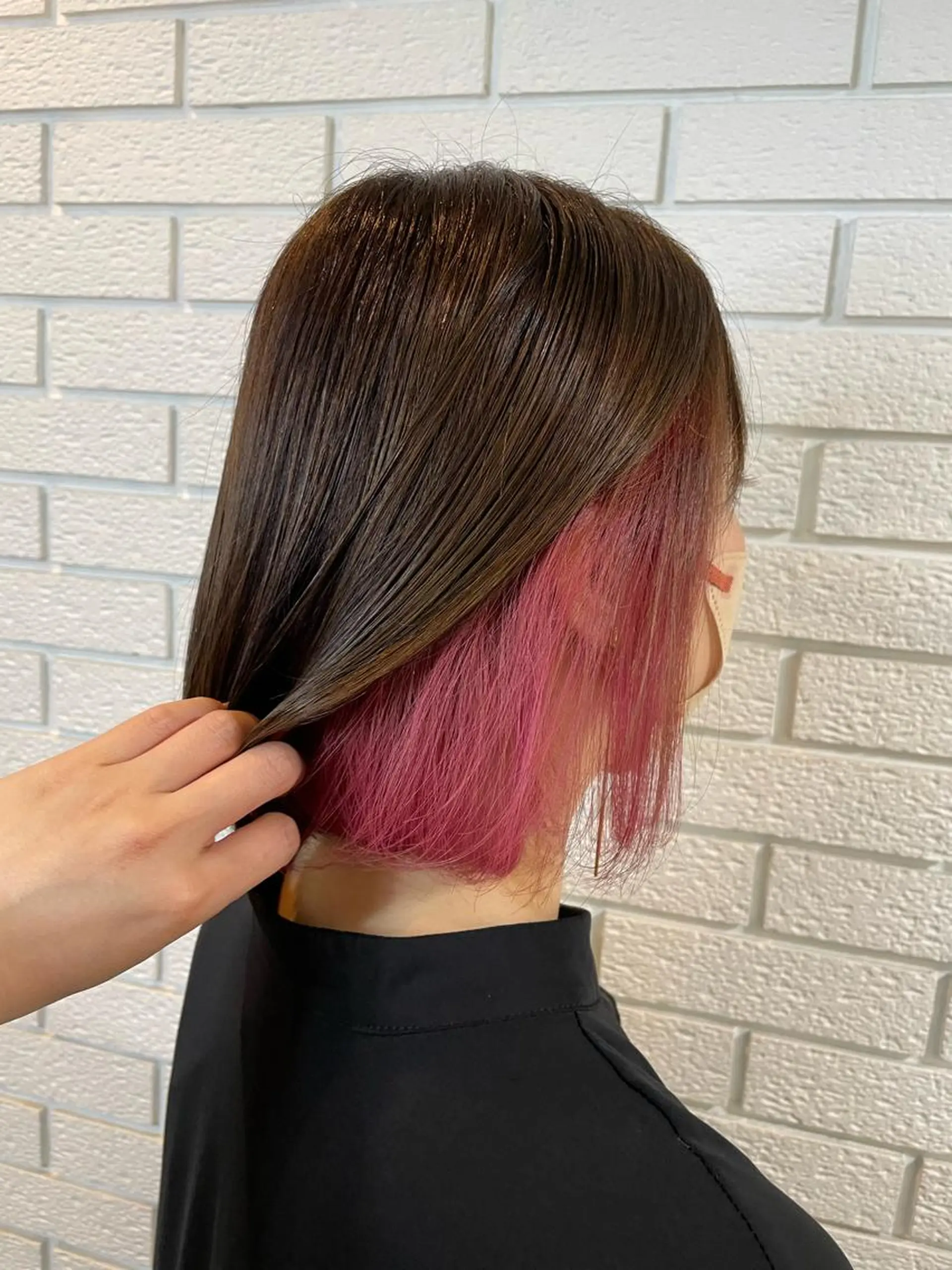 ミディアム カラー ブリーチ インナーカラー ピンクカラー ニュアンスデザイン✄ YOU♡のヘアスタイル