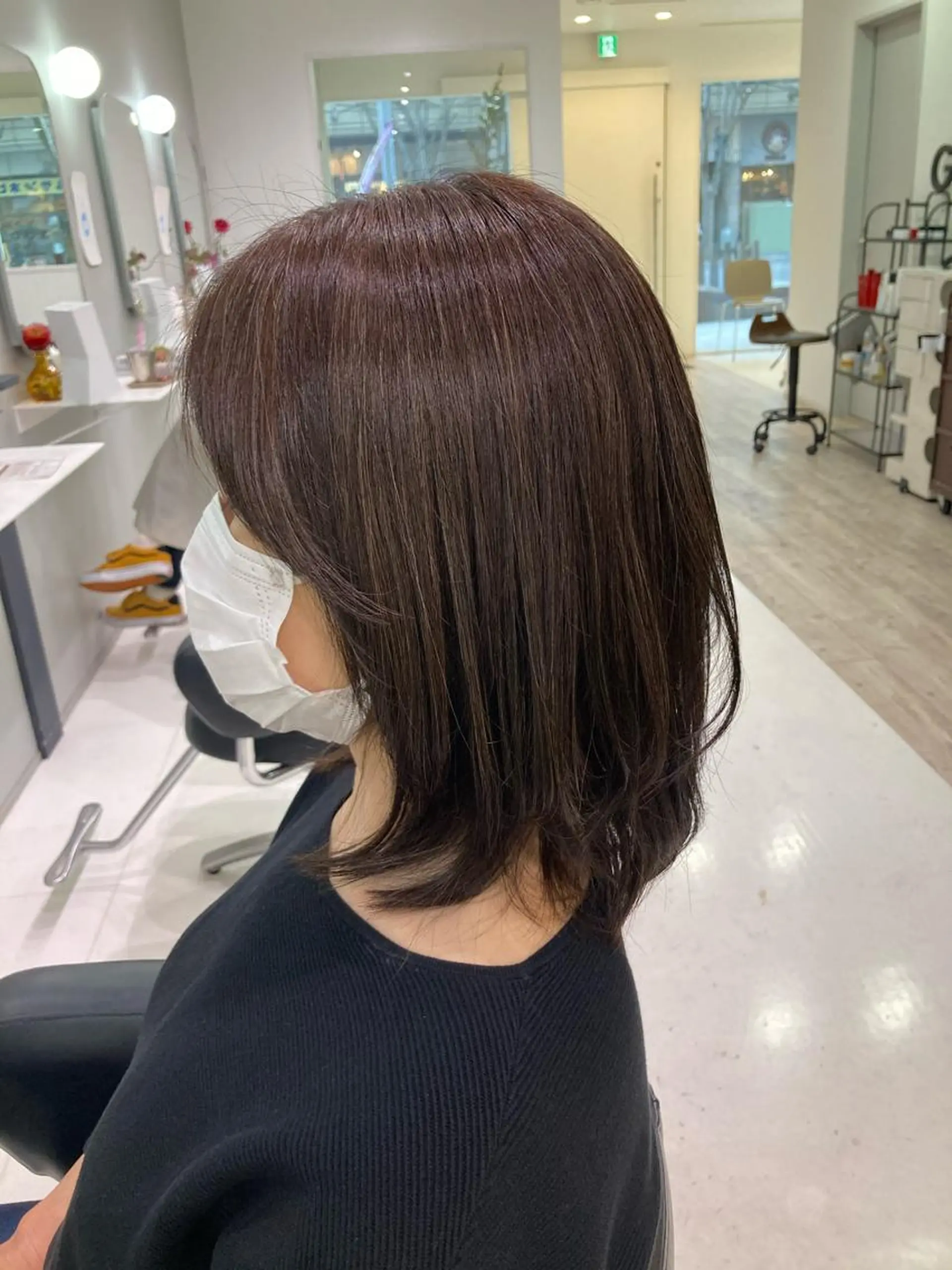 ミディアム カット ヘアカラー トリートメント 【GUK】 🦋RIN🦋のヘアスタイル