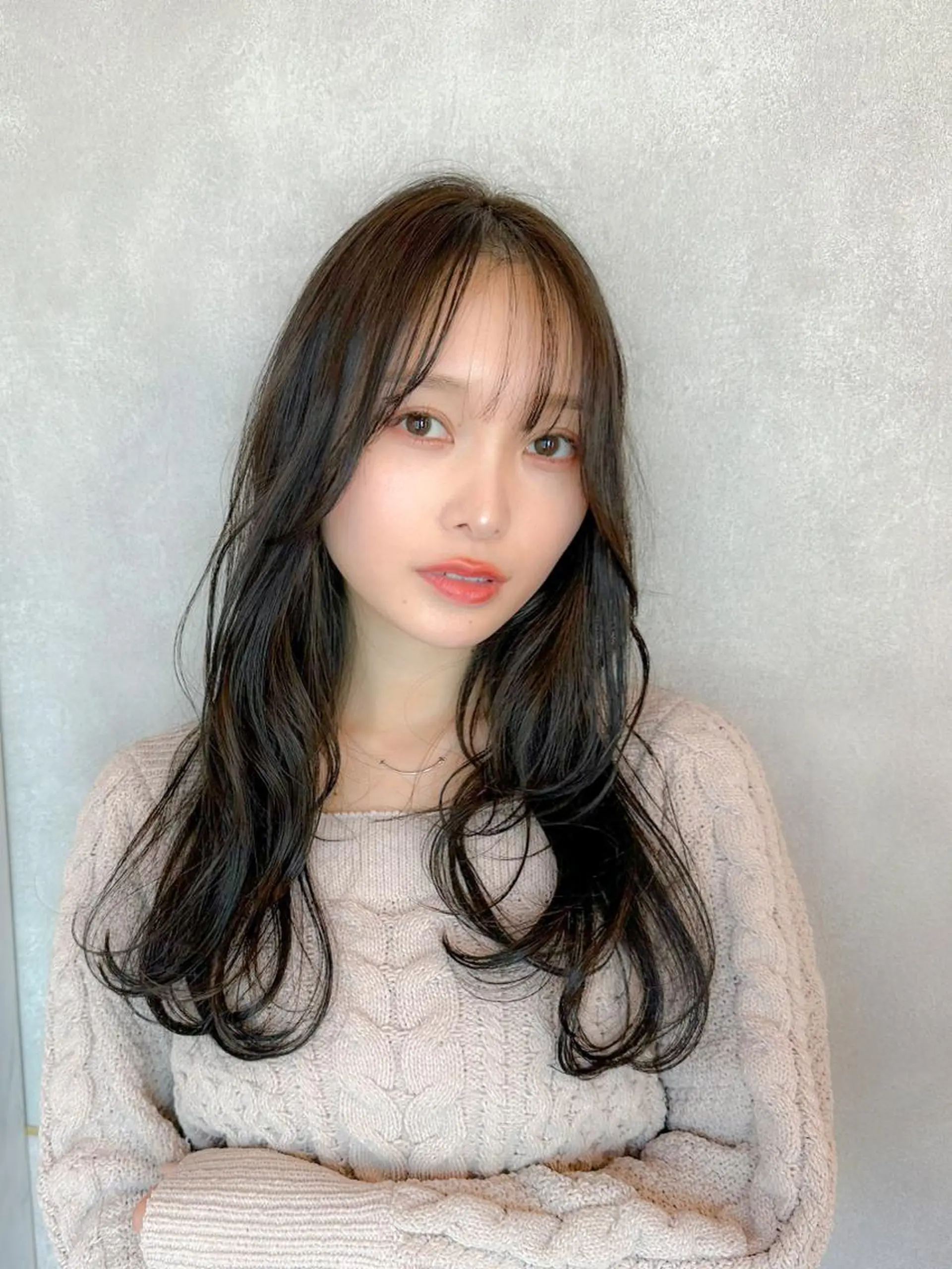 セミロング カラー シールエクステ セミロングパーマ ブリーチ ケアブリーチ ダブルカラー カット トリートメント 新宿/韓国風レイヤー 髪質改善/渋谷直樹のヘアスタイル