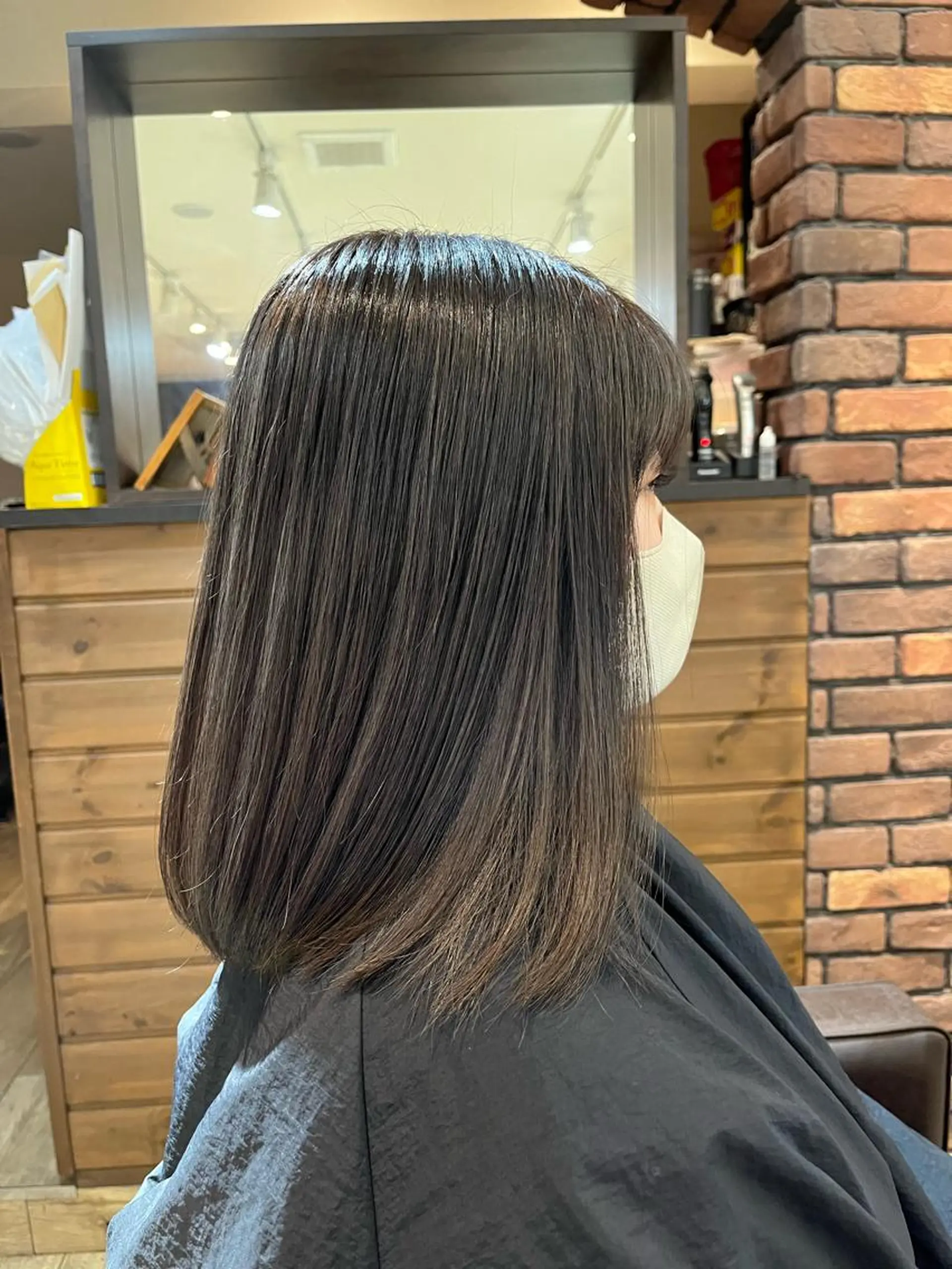 ミディアム カラー ブリーチ ブリーチなしカラー 縮毛矯正 ヘアカラー 中園康 /カラー/ブリーチのヘアスタイル