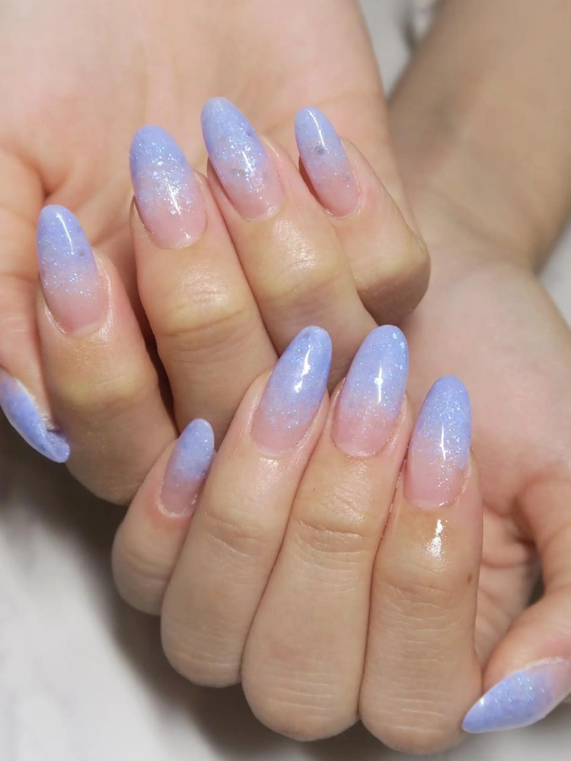 ネイル グラデーション ラメ(グリッター) ラメグラデーション スカルプネイル glossnail MIKIのネイルデザイン