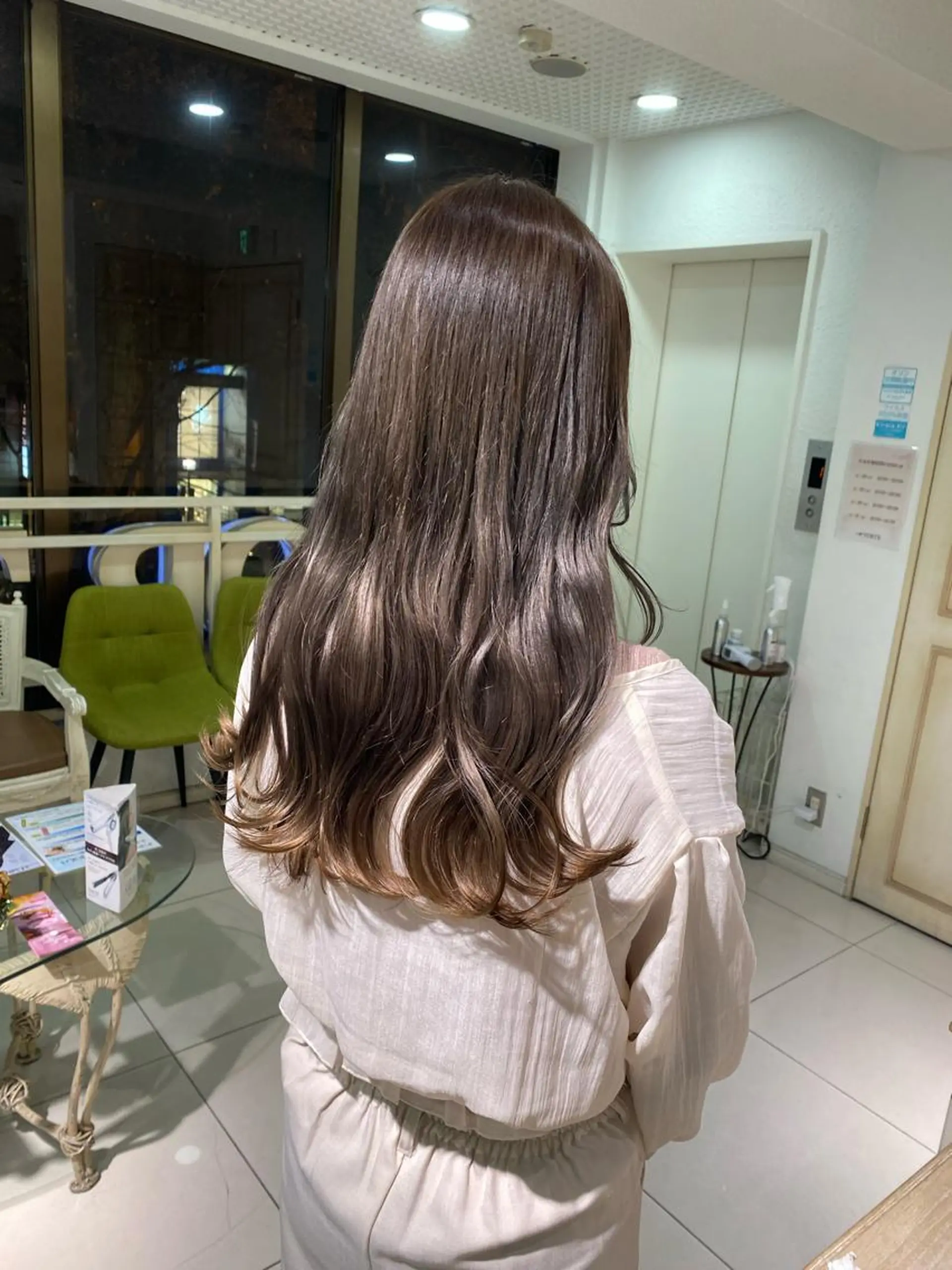 ロング カラー ヘアアレンジ 透明感カラー 古山 結季🌙🖤のヘアスタイル