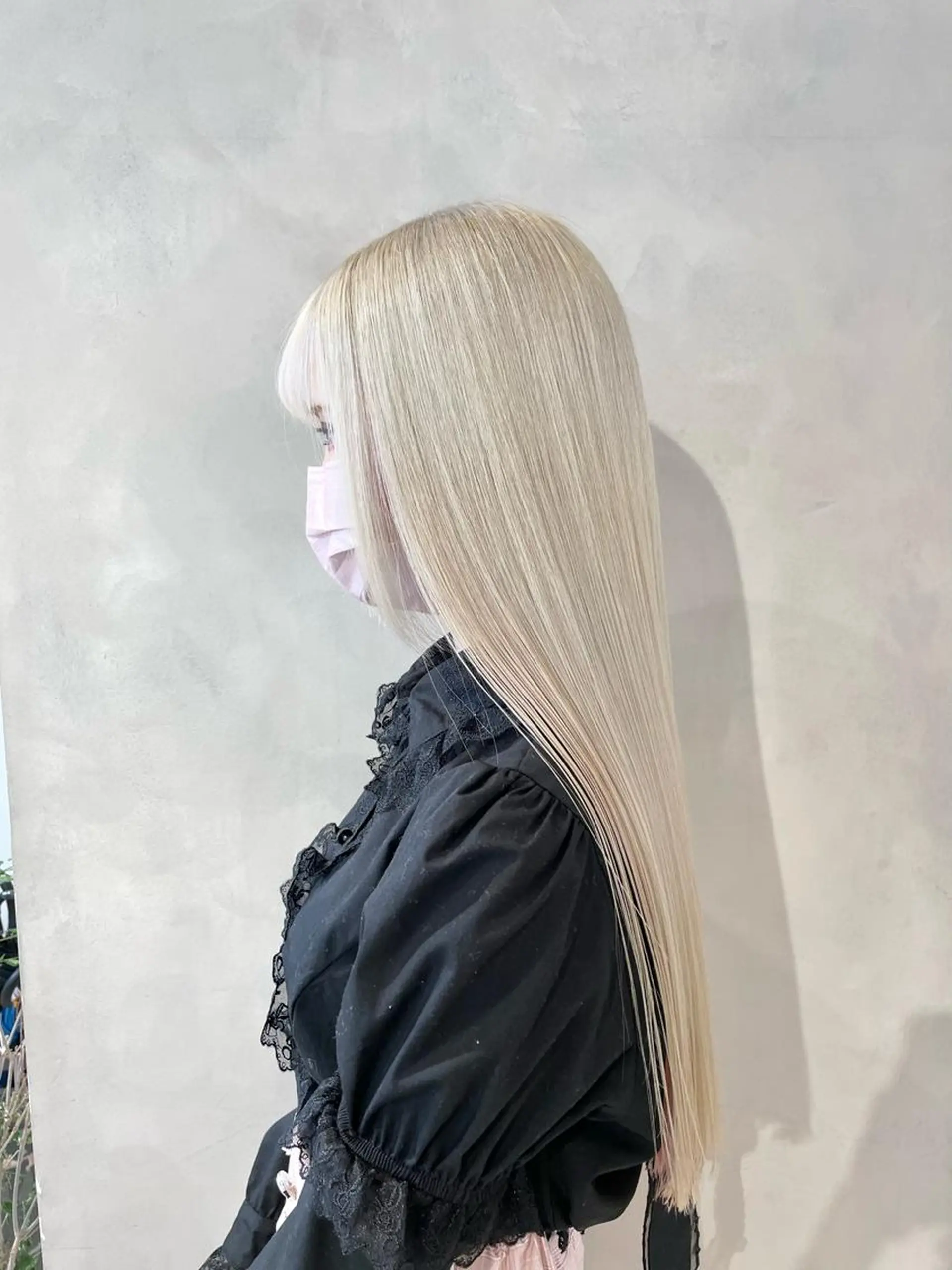 ロング カラー ハイトーン×レイヤー ／遠藤将太のヘアスタイル