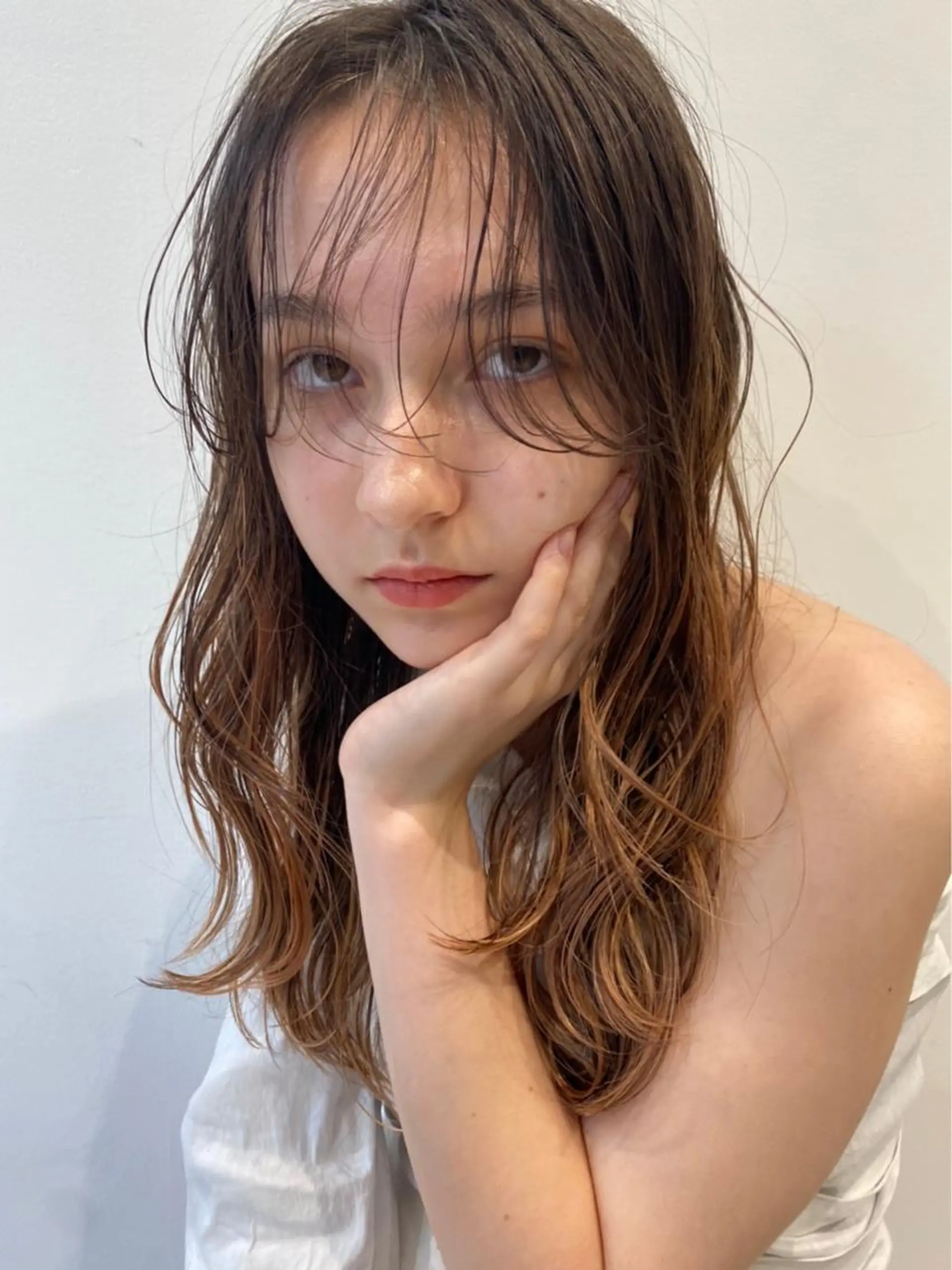 ロング カラー 韓国ヘア/レイヤー/ 🤍ayumuのヘアスタイル