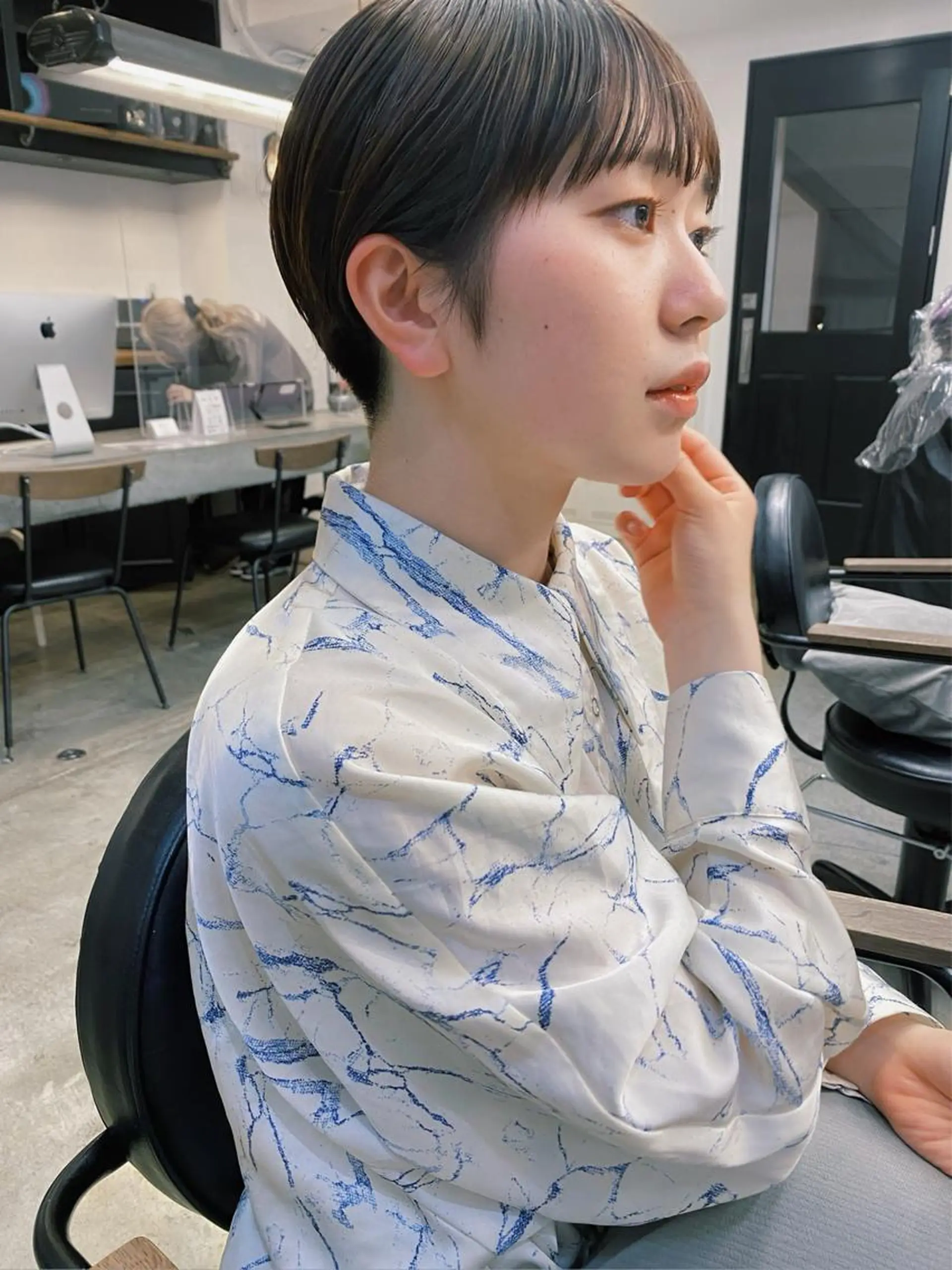 ショート カラー ショートヘア カット ヘアカラー トリートメント 🟩白髪ぼかし/ボブ /ショートヘア/大司のヘアスタイル