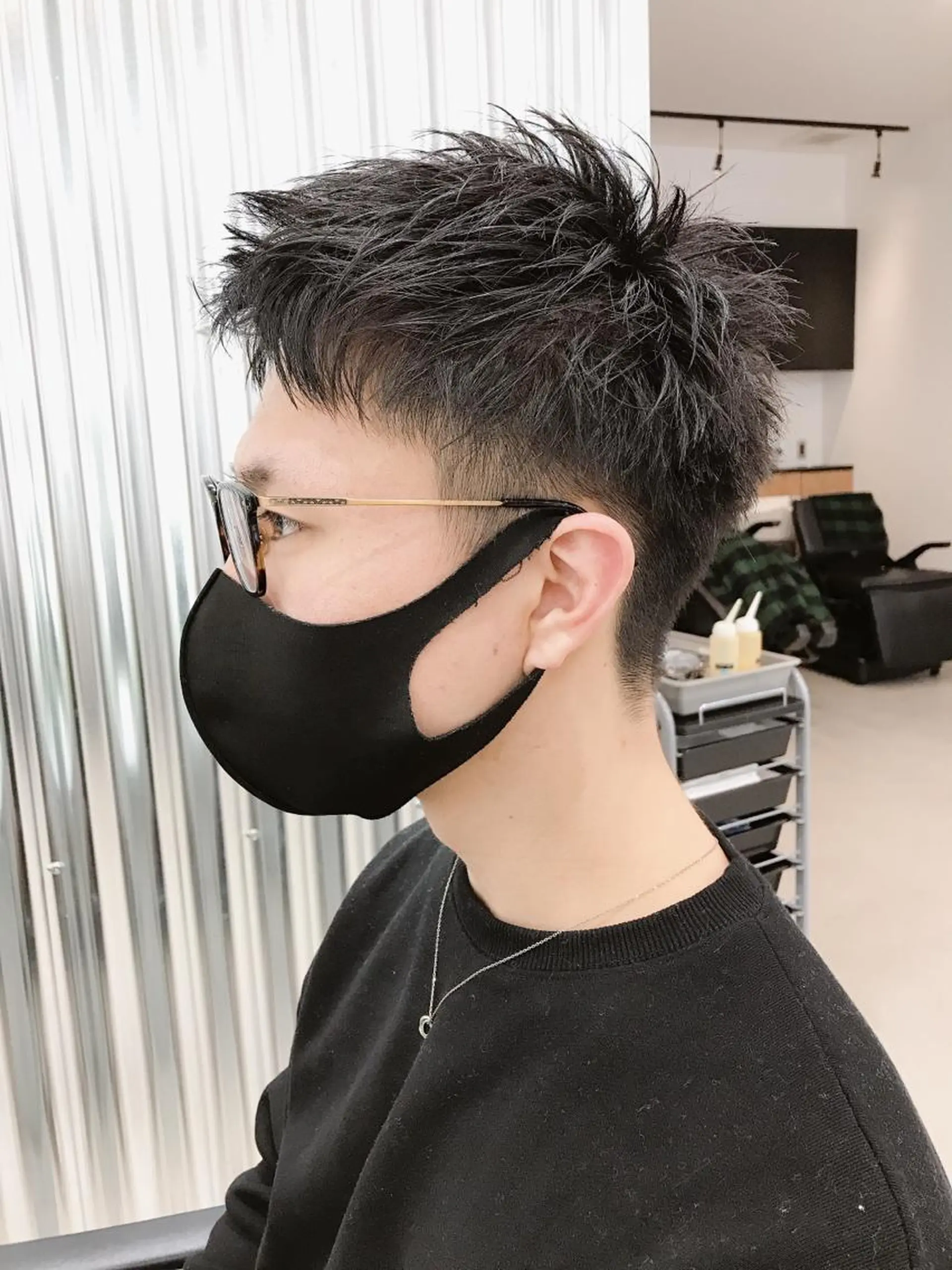 ショート メンズ カット メンズパーマ タカキリョウのヘアスタイル