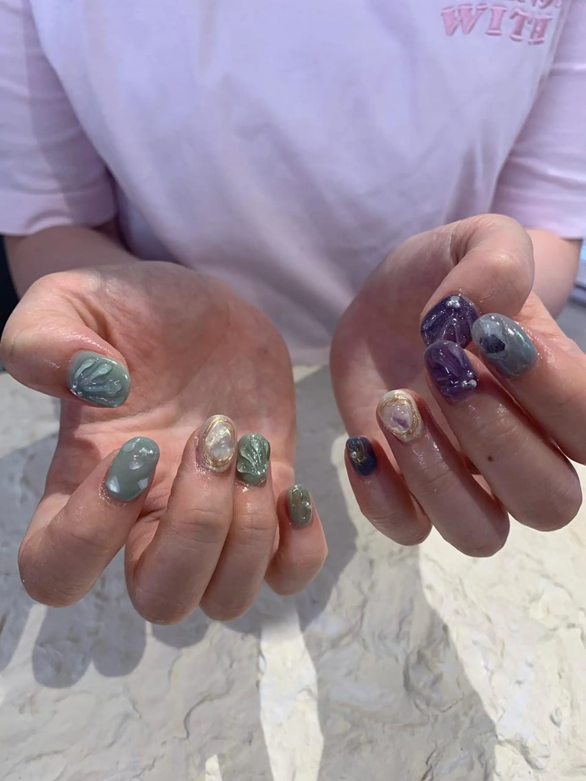 ネイル 夏ネイル マキノ ユイのネイルデザイン