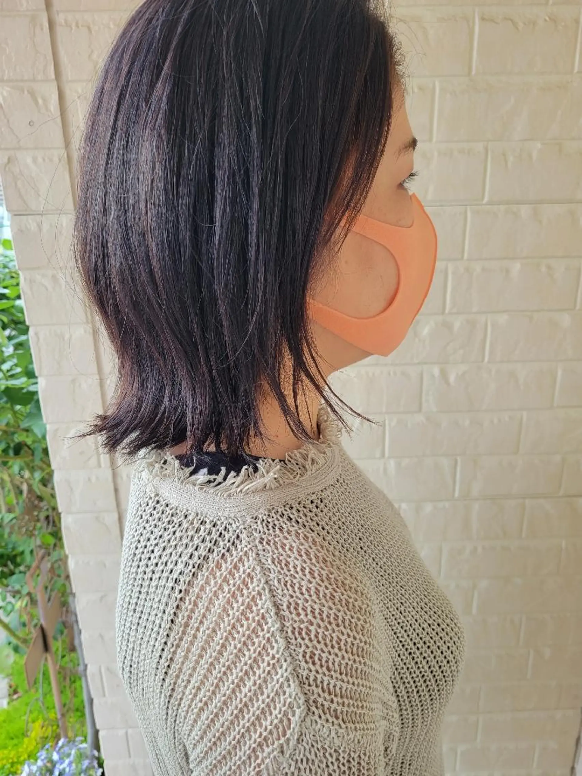 ミディアム 清水 沙織のヘアスタイル