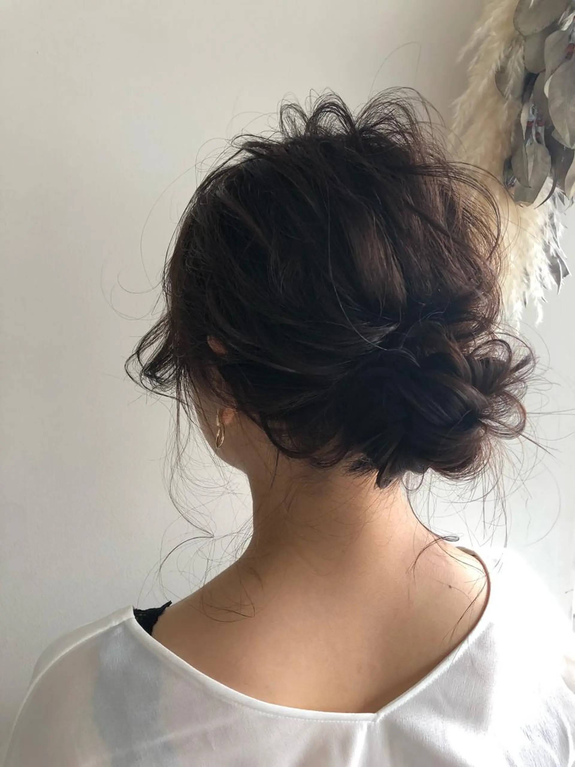 ミディアム カラー ヘアアレンジ 【骨格診断カット】 .のヘアスタイル