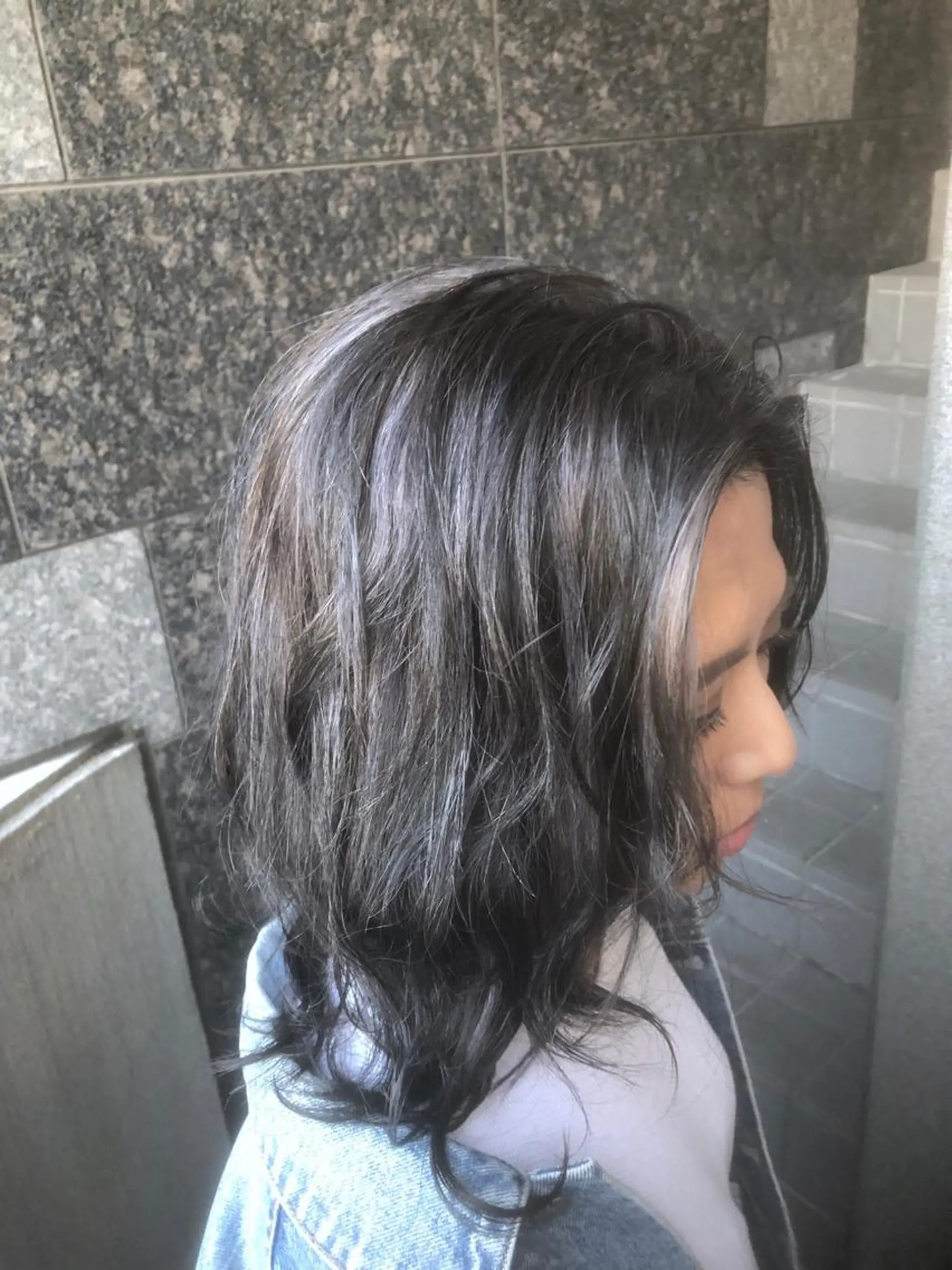 ミディアム カラーアンドケアリタ kitamuuuのヘアスタイル