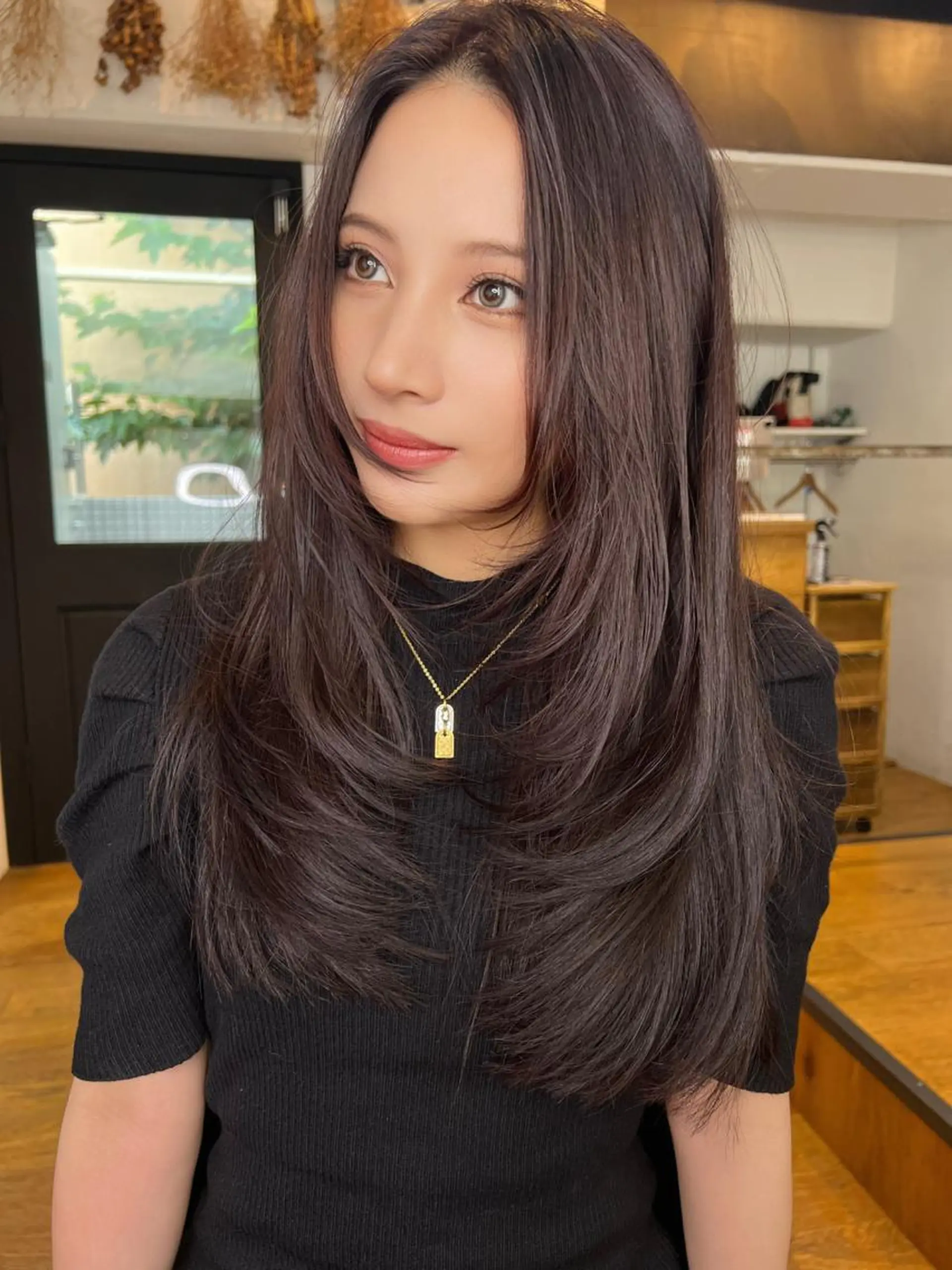 ロング 🇨🇳ワンホンヘア 下田鉄也のヘアスタイル