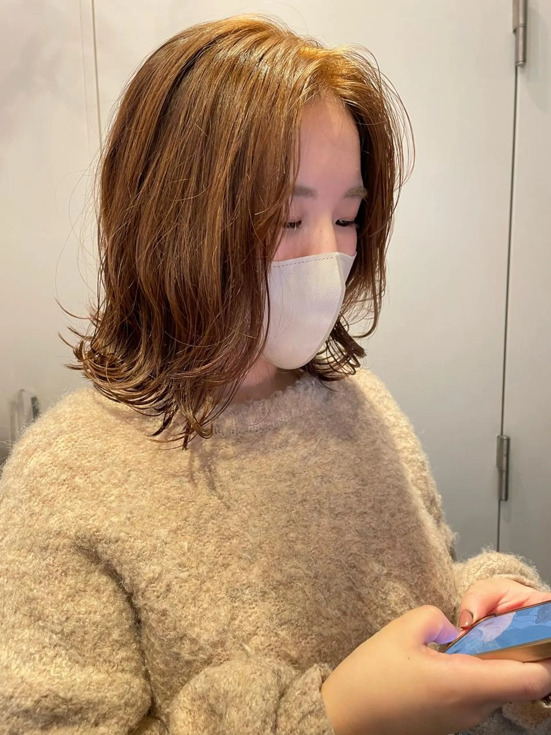 ミディアム カラー カット ヘアカラー トリートメント レイヤー/似合わせ TAKUYAのヘアスタイル