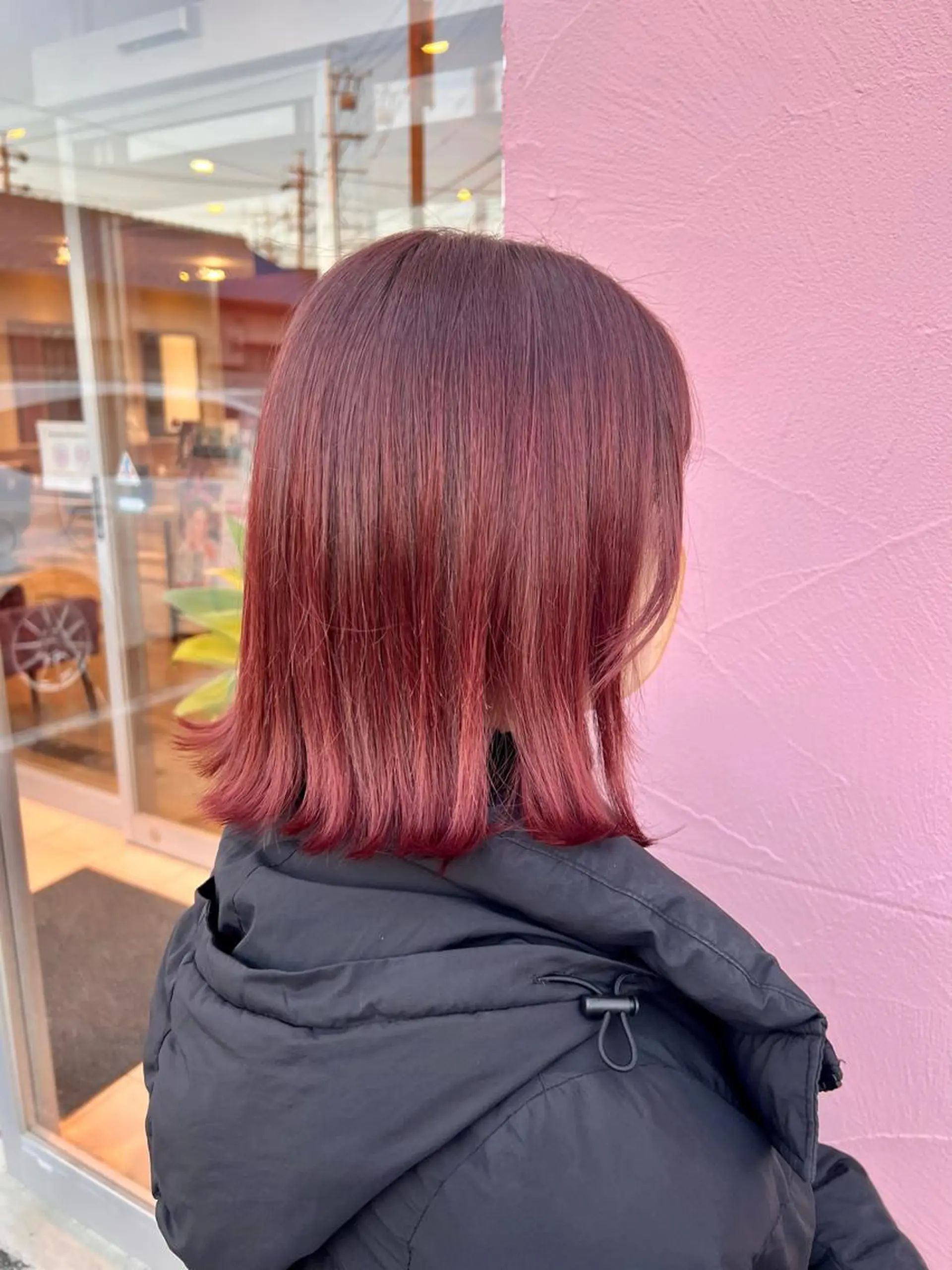 ミディアム カラー 山本 怜奈のヘアスタイル