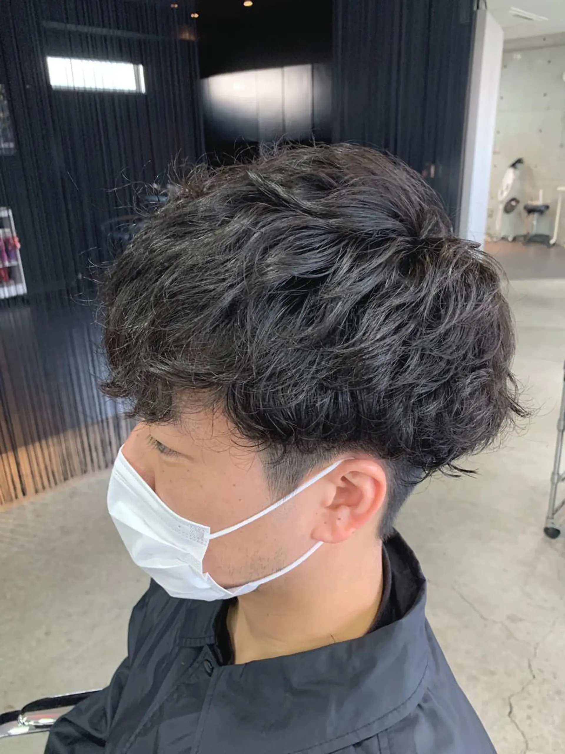 パーマ メンズ マッシュ メンズパーマ 刈り上げ カット パーマ __ みずきのヘアスタイル