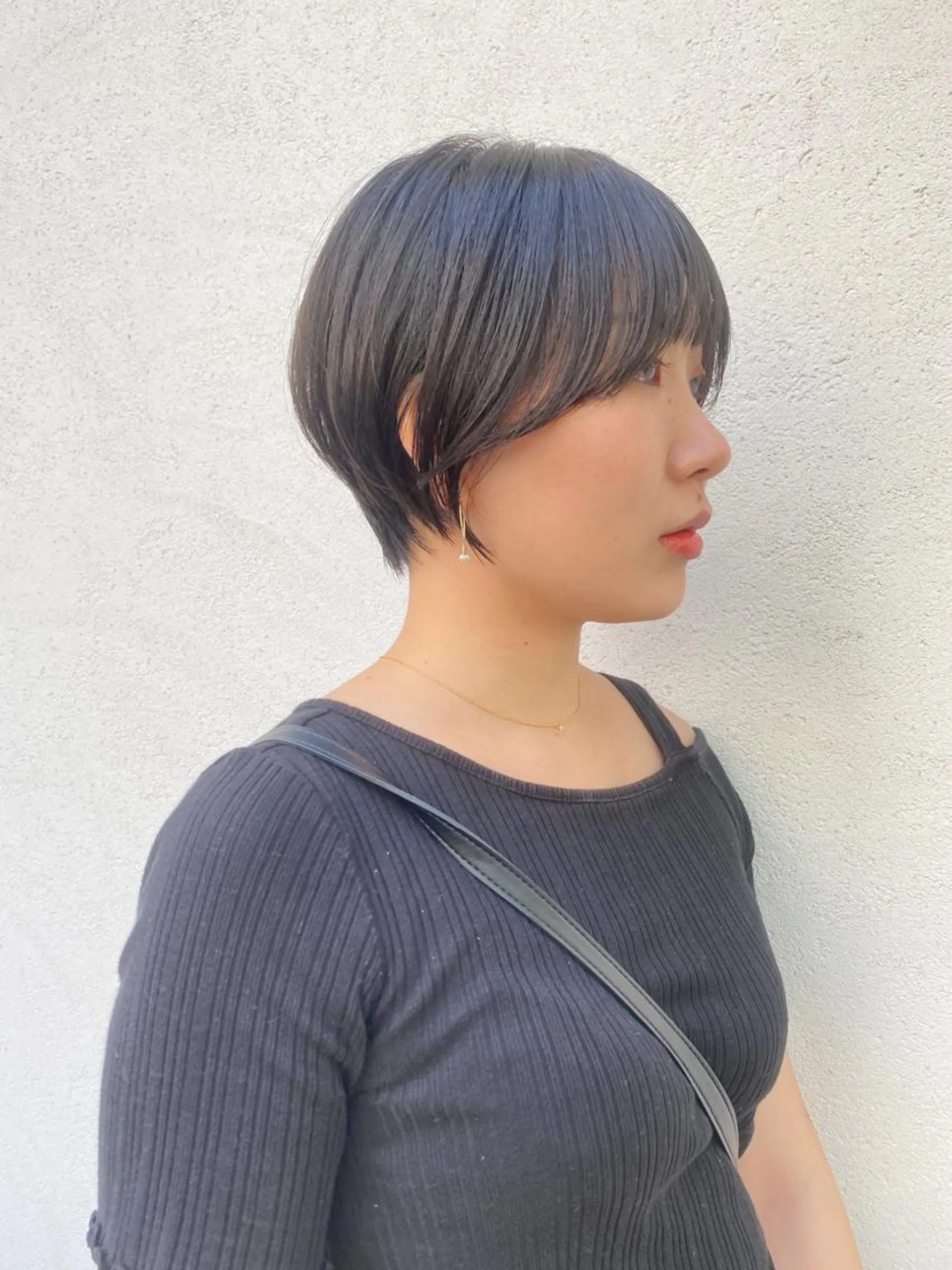 ショート ショートヘア 小顔カット ボブ/ミニボブ 透明感カラーkadoのヘアスタイル