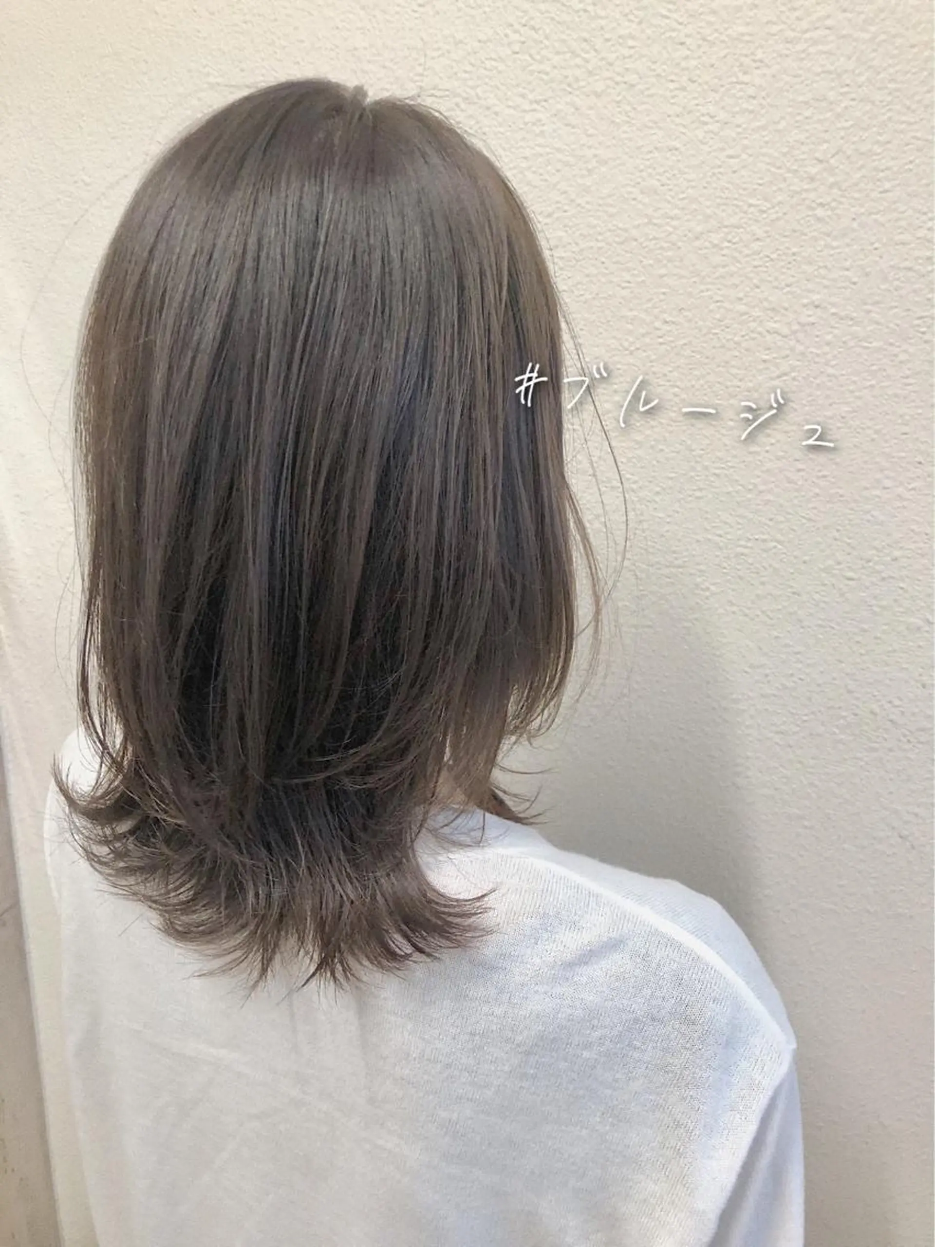 ミディアム カラー ブルーカラー ブルージュ 🌼こやま かおり🌼のヘアスタイル