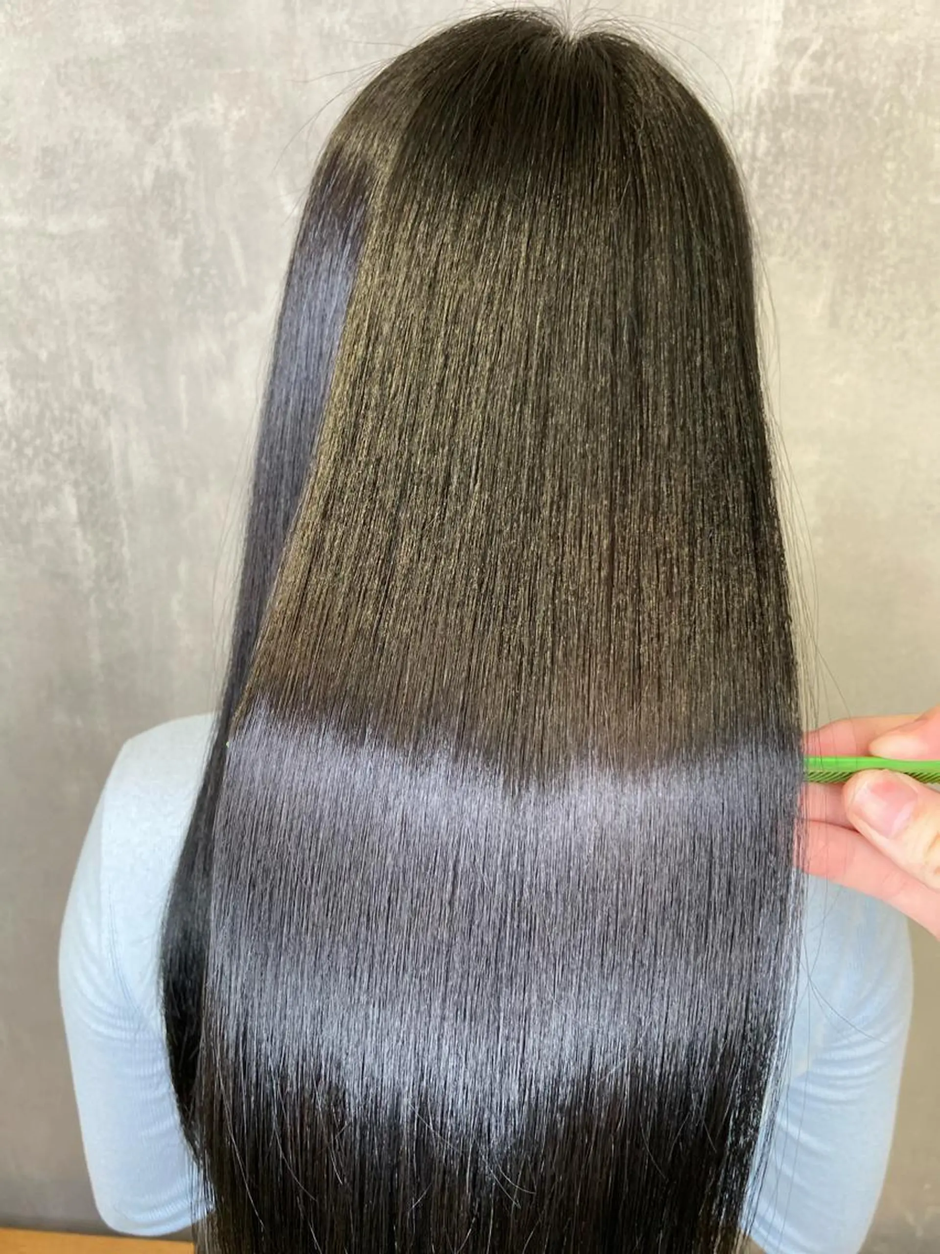 ロング カラー 縮毛矯正 トリートメント ツバサ 髪質改善のヘアスタイル