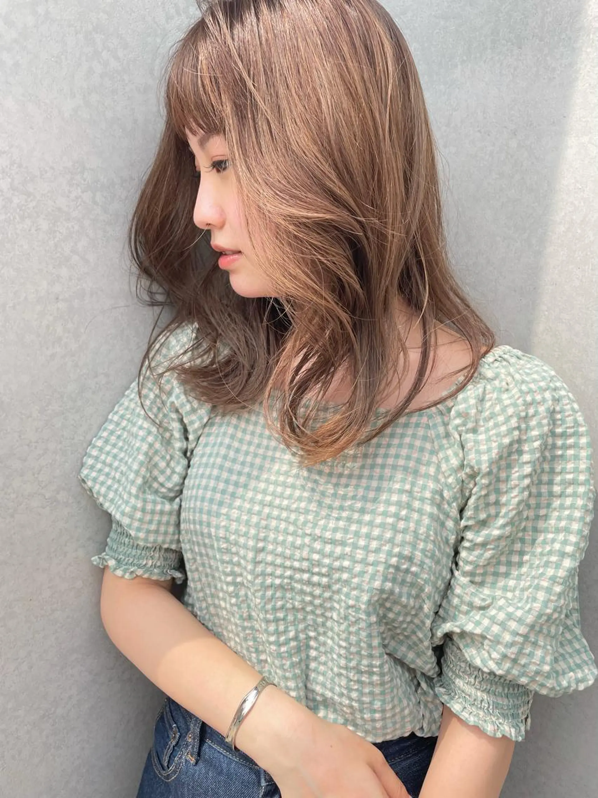 ロング カラー 東 みのりのヘアスタイル