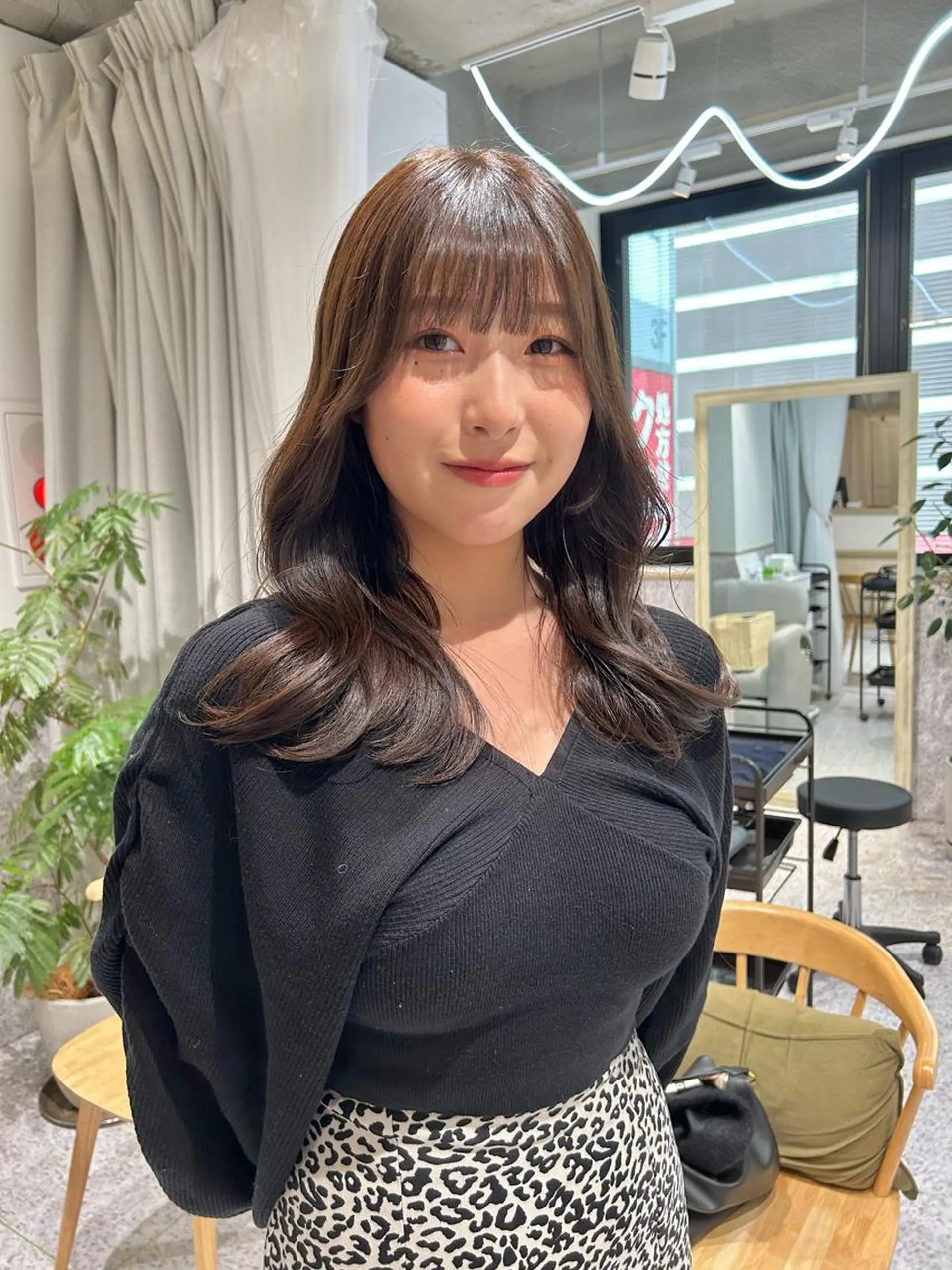 ロング カラー ヘアアレンジ カット トレンドlayer cut💐mihoのヘアスタイル