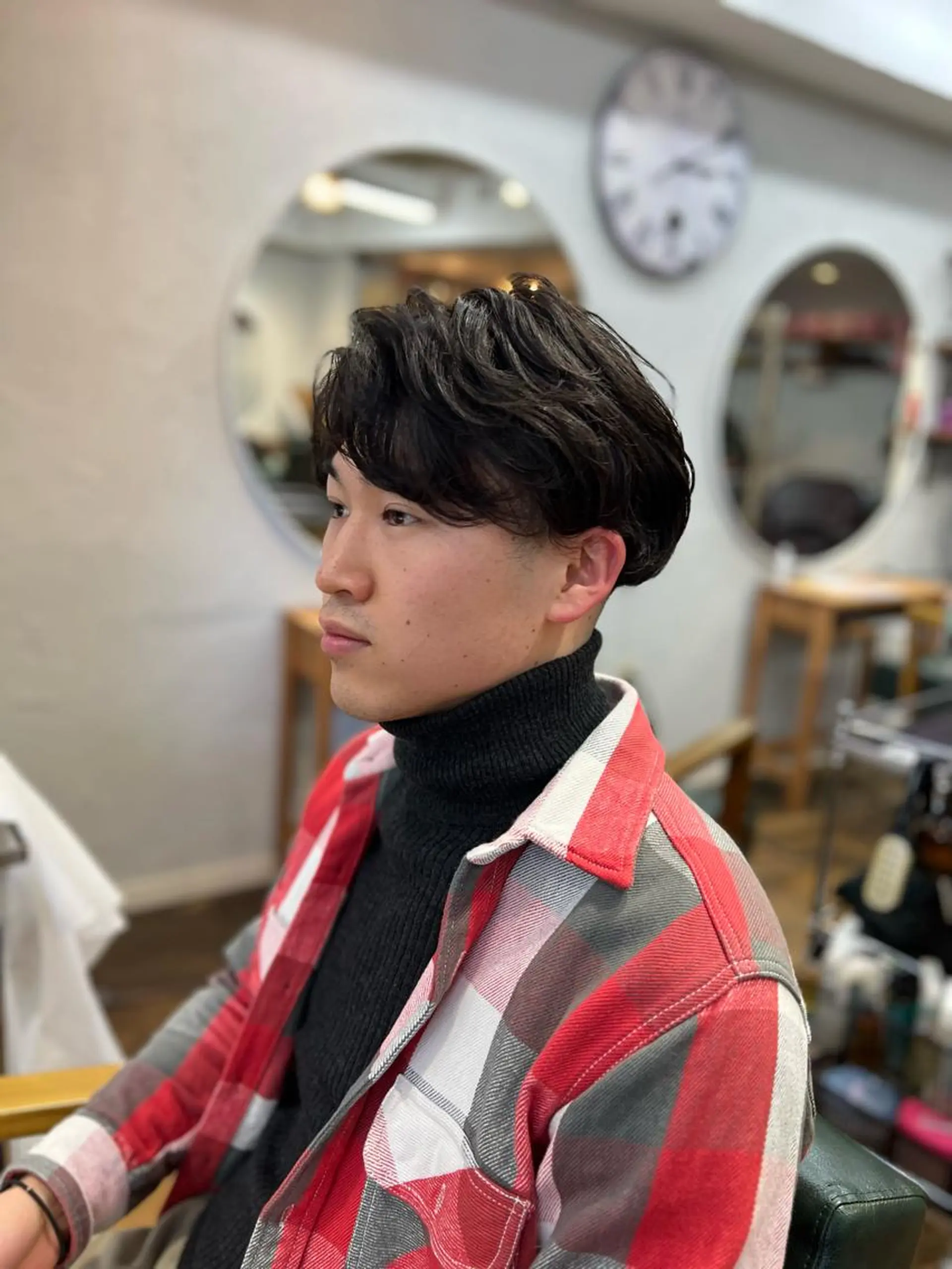 ショート パーマ メンズ 髪質改善/縮毛矯正/ 超高濃度水素ケアのヘアスタイル