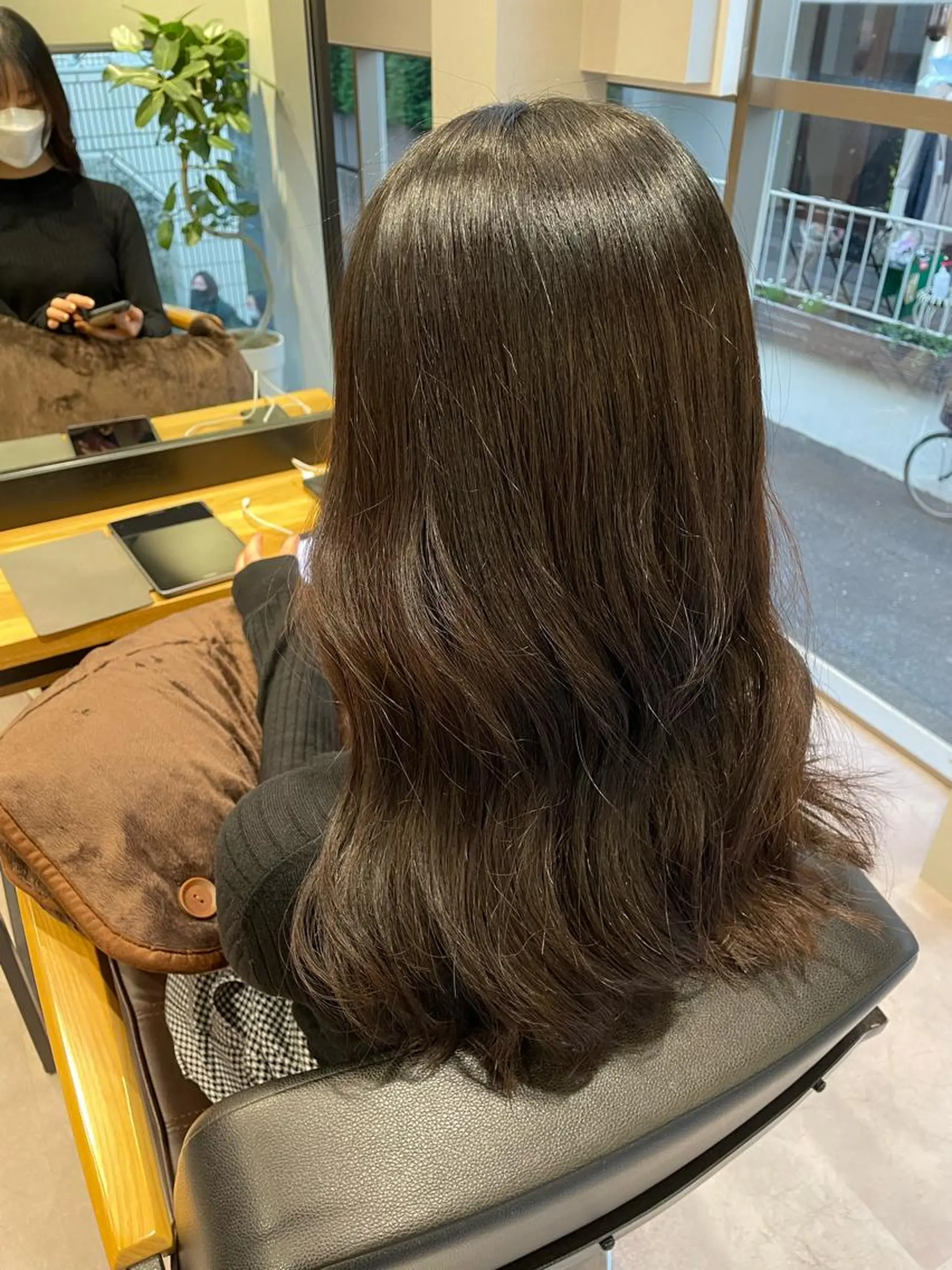 ロング エギョモリ 外国人風カラー ハイライト 髪質改善 韓国風ヘア 韓国風/オシャレ /縮毛矯正/滝口琴未のヘアスタイル