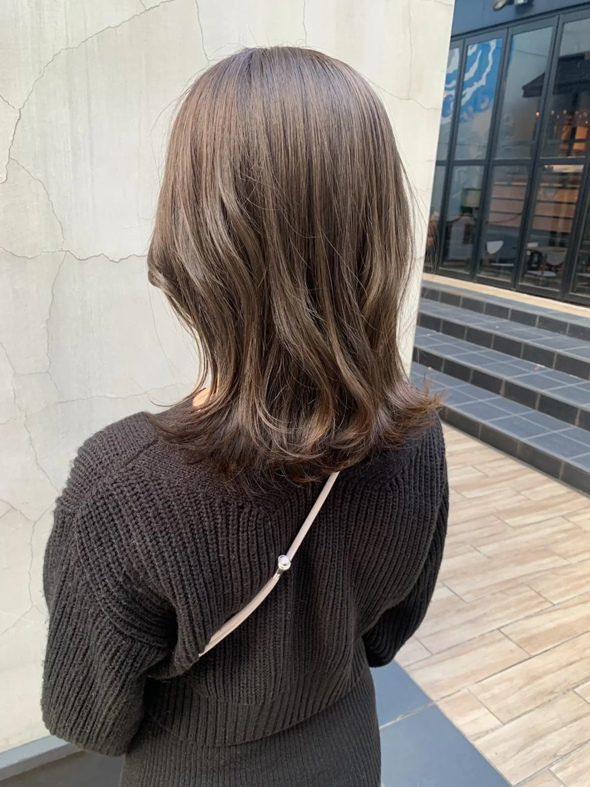 ミディアム カラー ヘアアレンジ カット ヘアカラー トリートメント yuka .のヘアスタイル