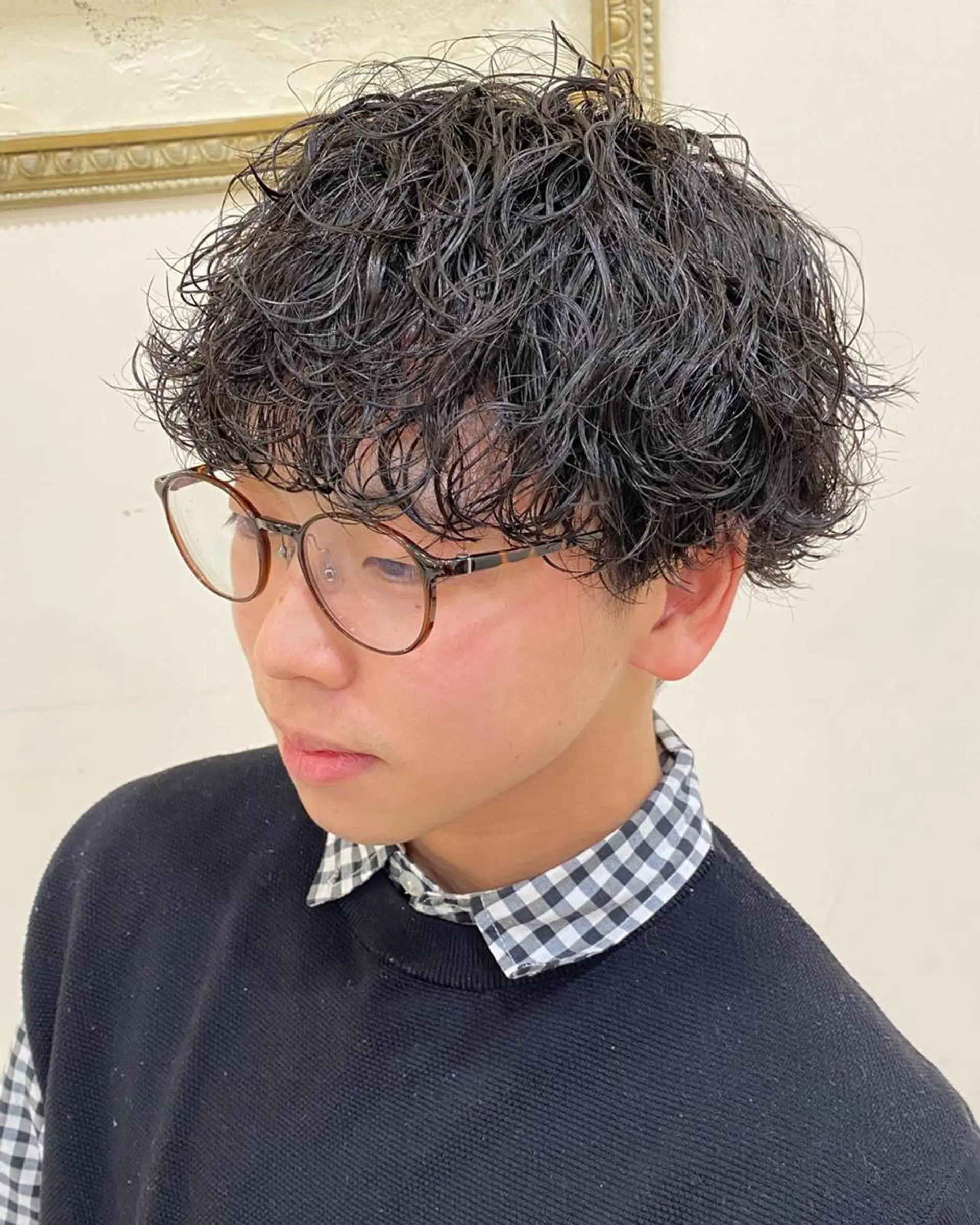 パーマ メンズ フェードカット メンズパーマ プードルパーマ メンズツイストパーマ ツイストスパイラルパーマ 年間2000名担当◎ パーマ職人/仲原佑樹のヘアスタイル