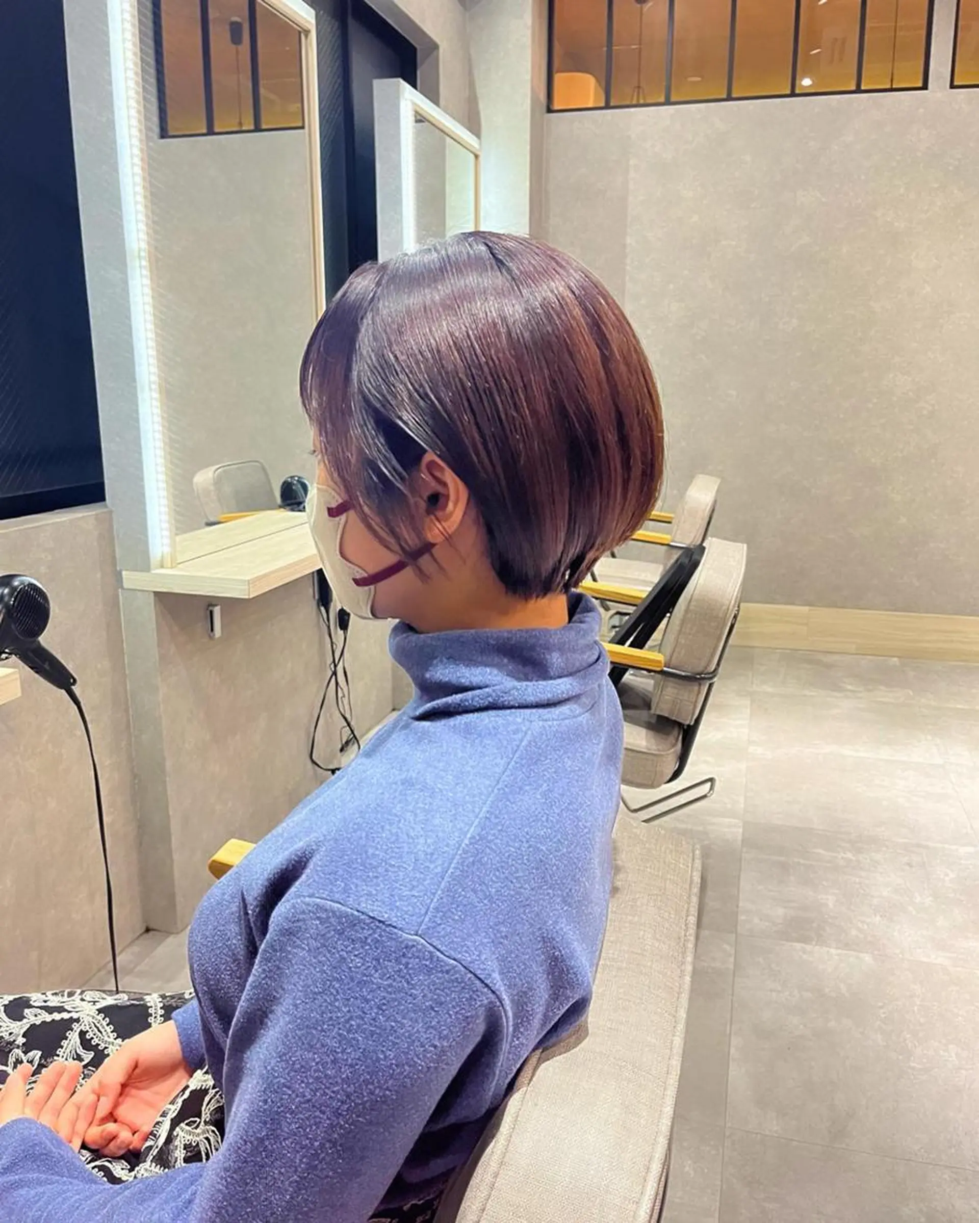 セミロング カラー メンズ 長谷川 湧のヘアスタイル