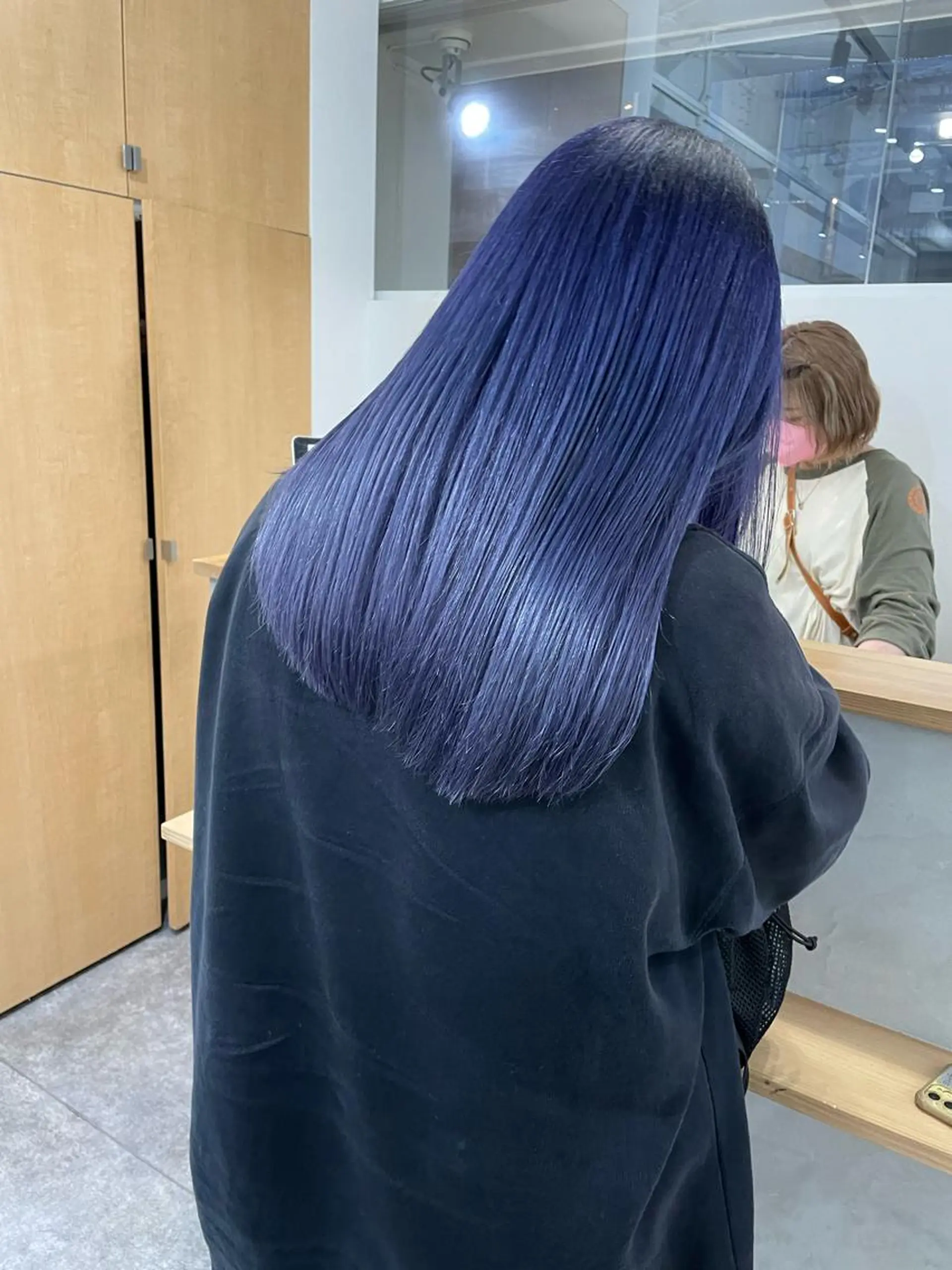 ロング パープルカラー ヘアカラー トリートメント パーマ/透明感カラー /ボブ/吉田一生のヘアスタイル