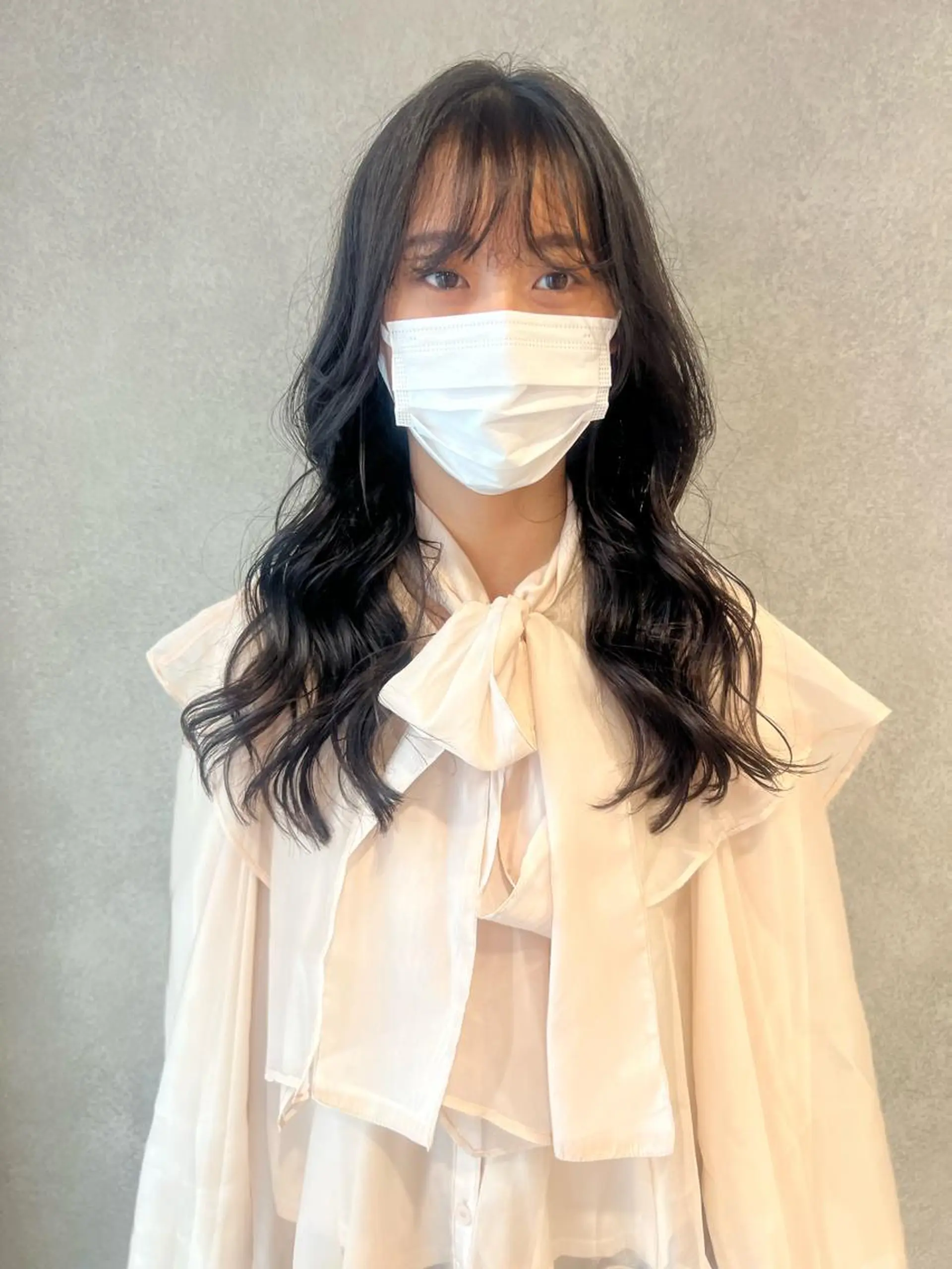 セミロング カラー セミロングパーマ ヨシンモリ カット パーマ トリートメント 韓国hair ·͜· watanabeのヘアスタイル