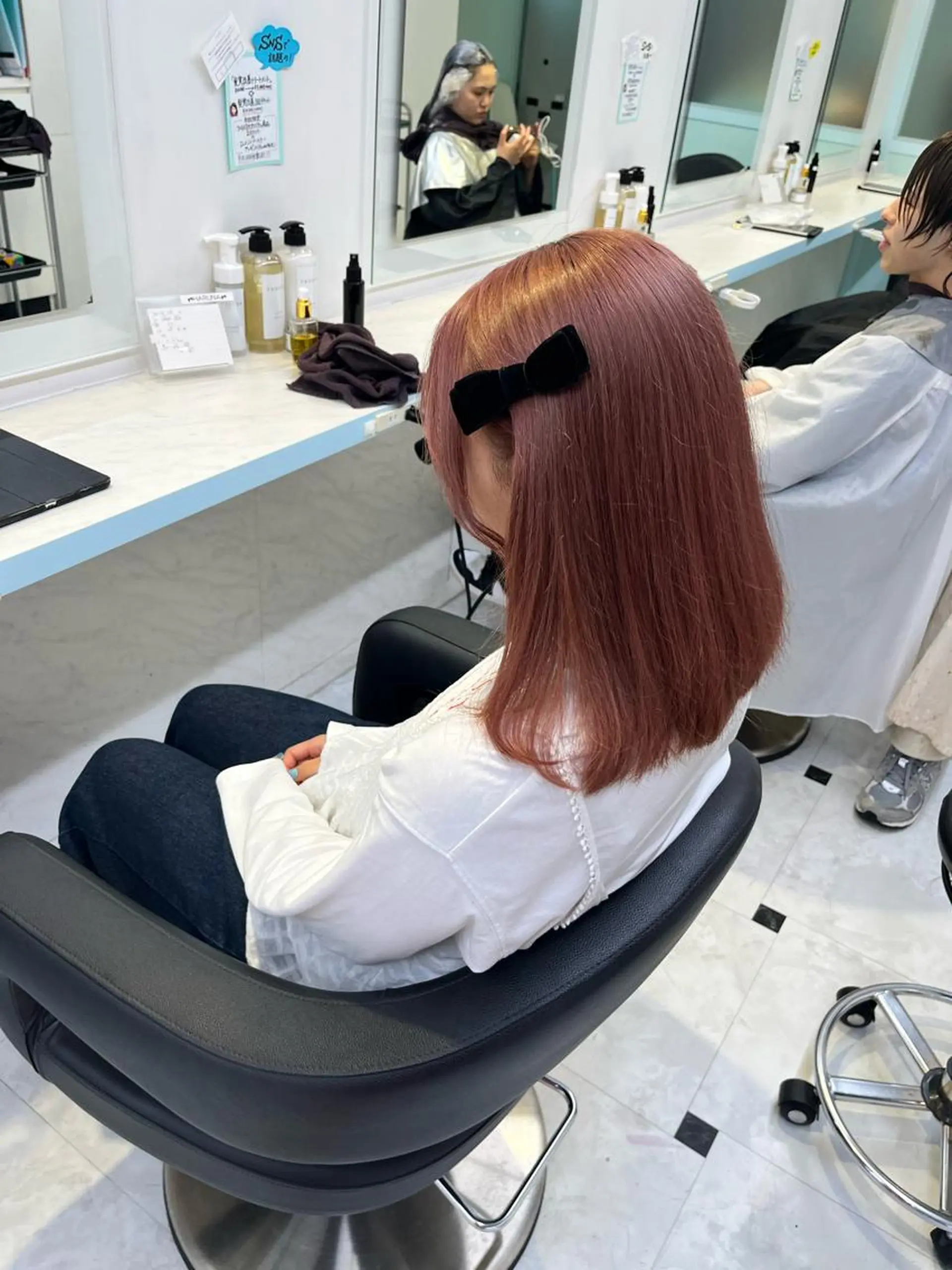 ミディアム カラー ヘアアレンジ 愛されカラー🩷 はるなのヘアスタイル