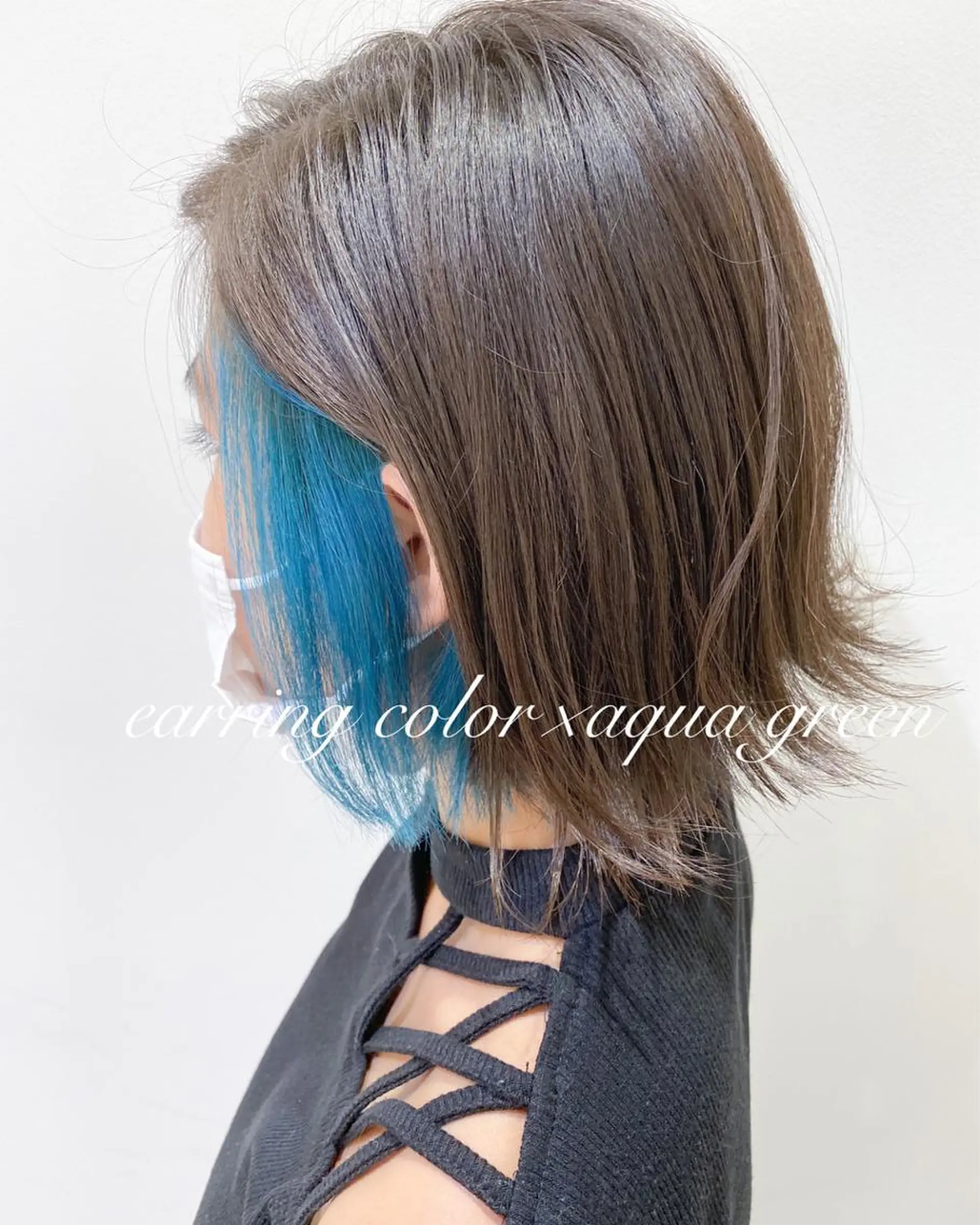 ショート 横浜🍒ルーツカラー エクステ／RIEのヘアスタイル